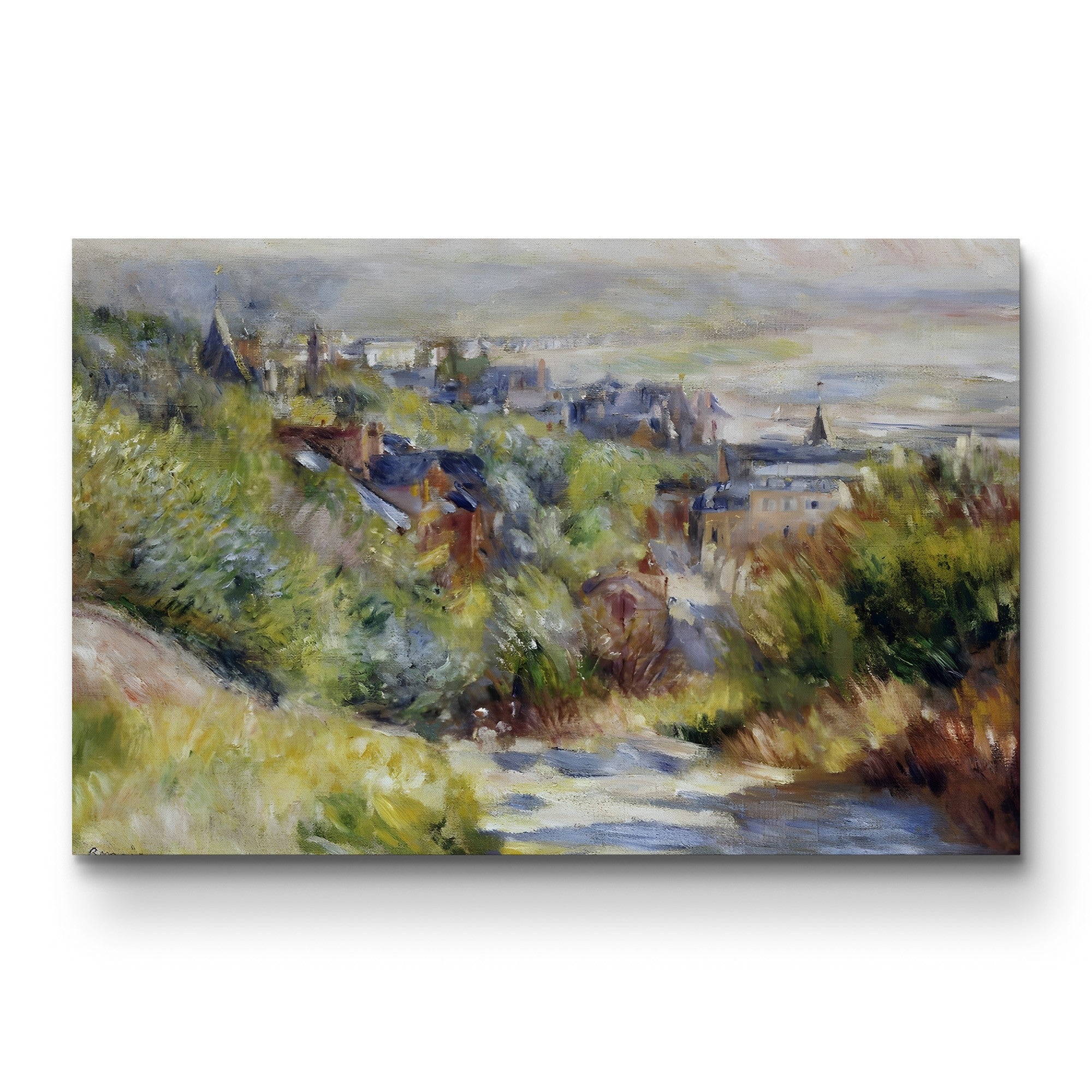 The Heights of Trouville – Pierre-Auguste Renoir Wall Art | Impressionist Coastal Canvas Print