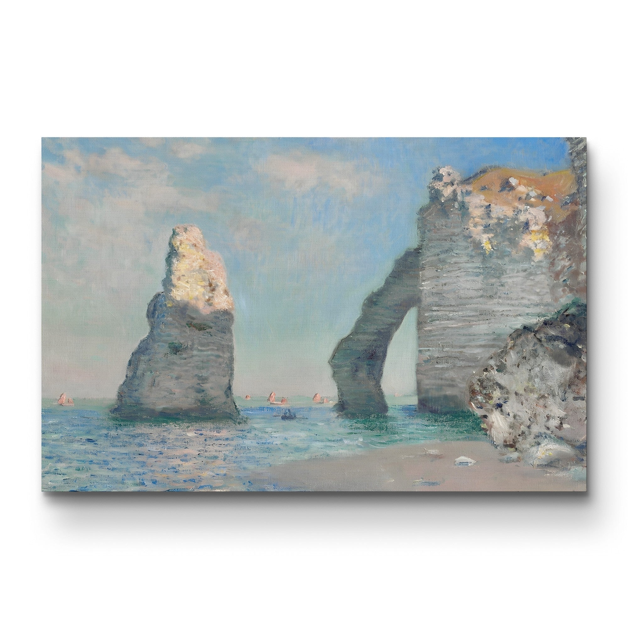 The Cliffs at Etretat (Falaises à Étretat), 1885 by Claude Monet