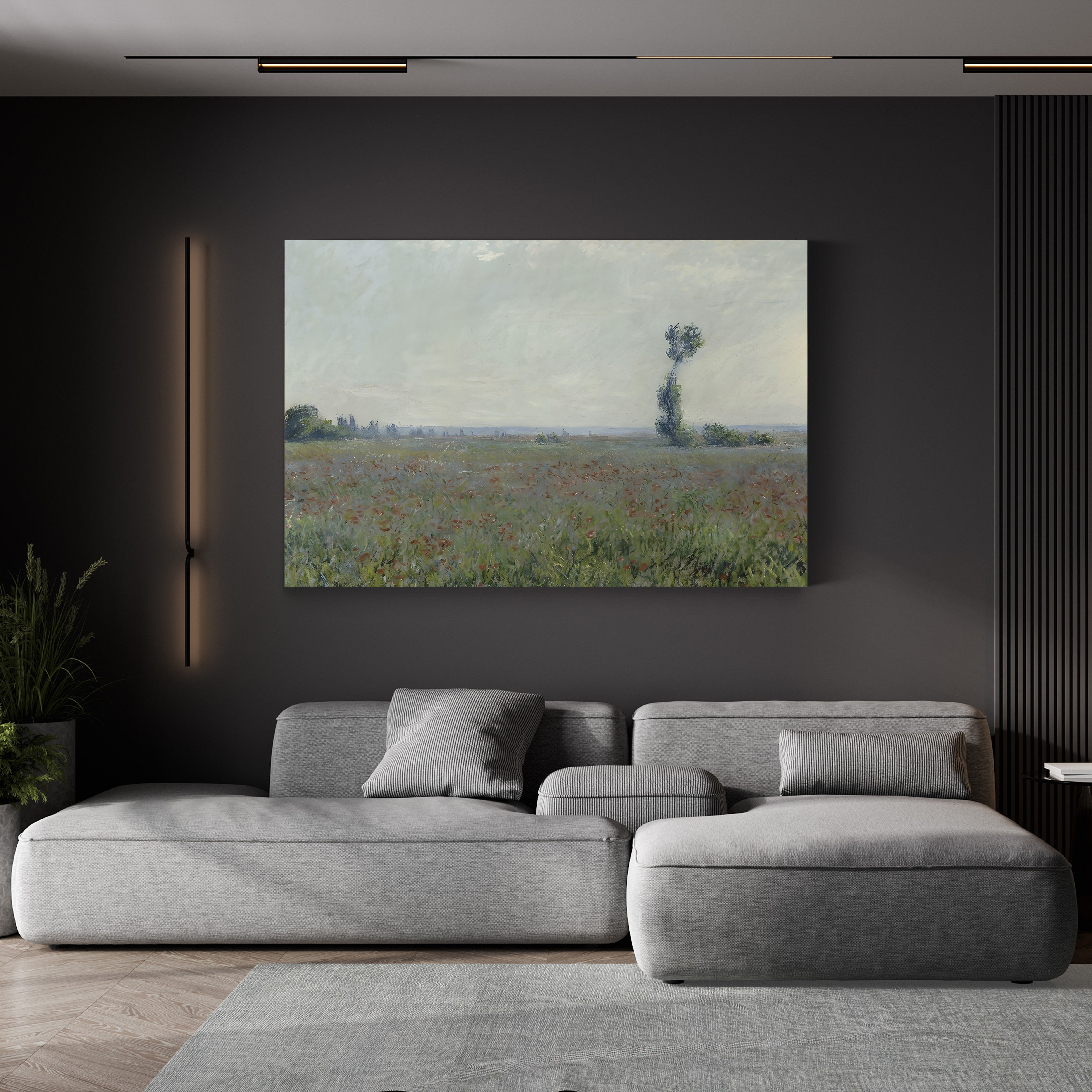 Champ de Coquelicots, 1881 – Claude Monet Wall Art | Impressionist Poppy Field Canvas Print