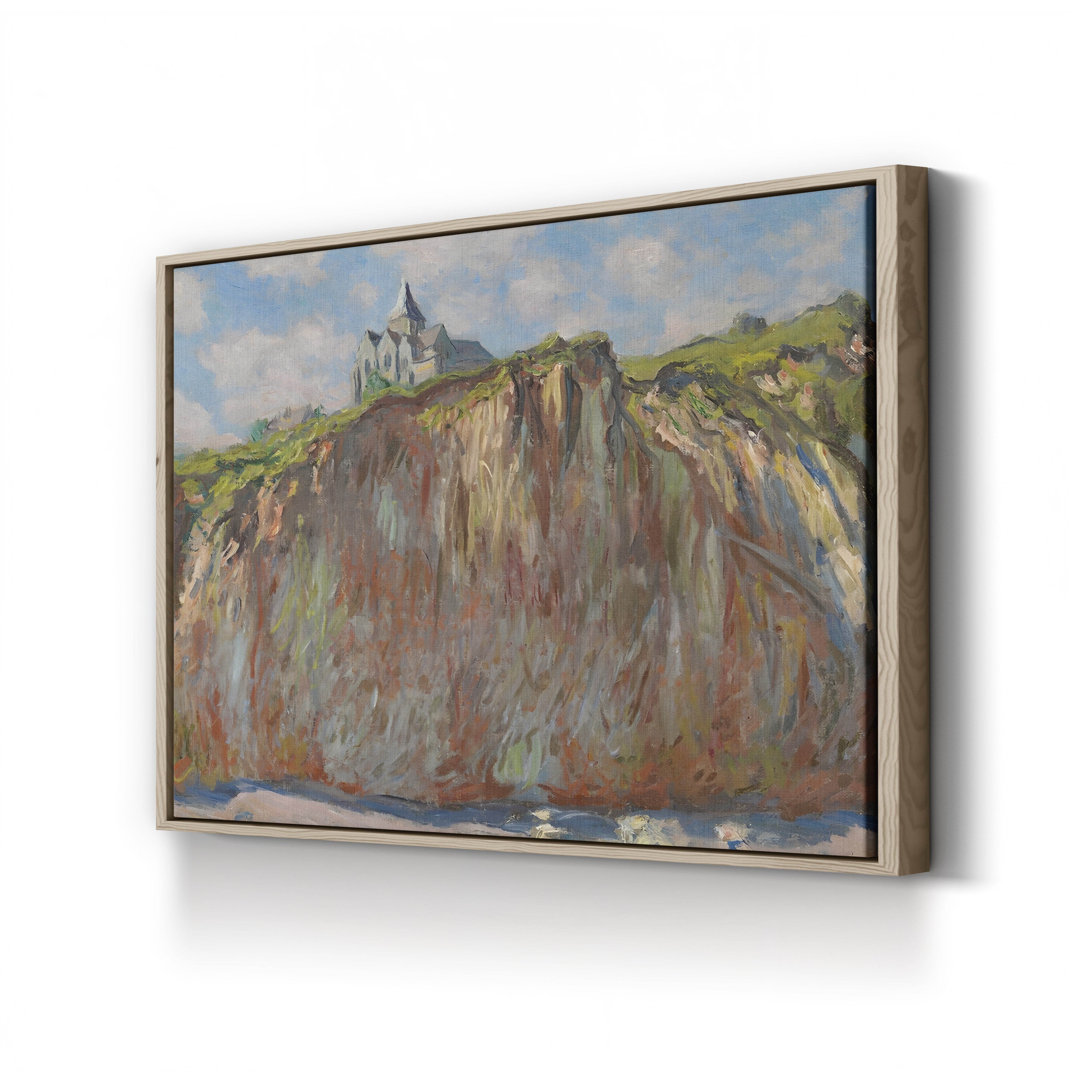Church of Varengeville, Morning Effect, 1882 – Claude Monet Wall Art | Impressionist Norman Clifftop Canvas Print