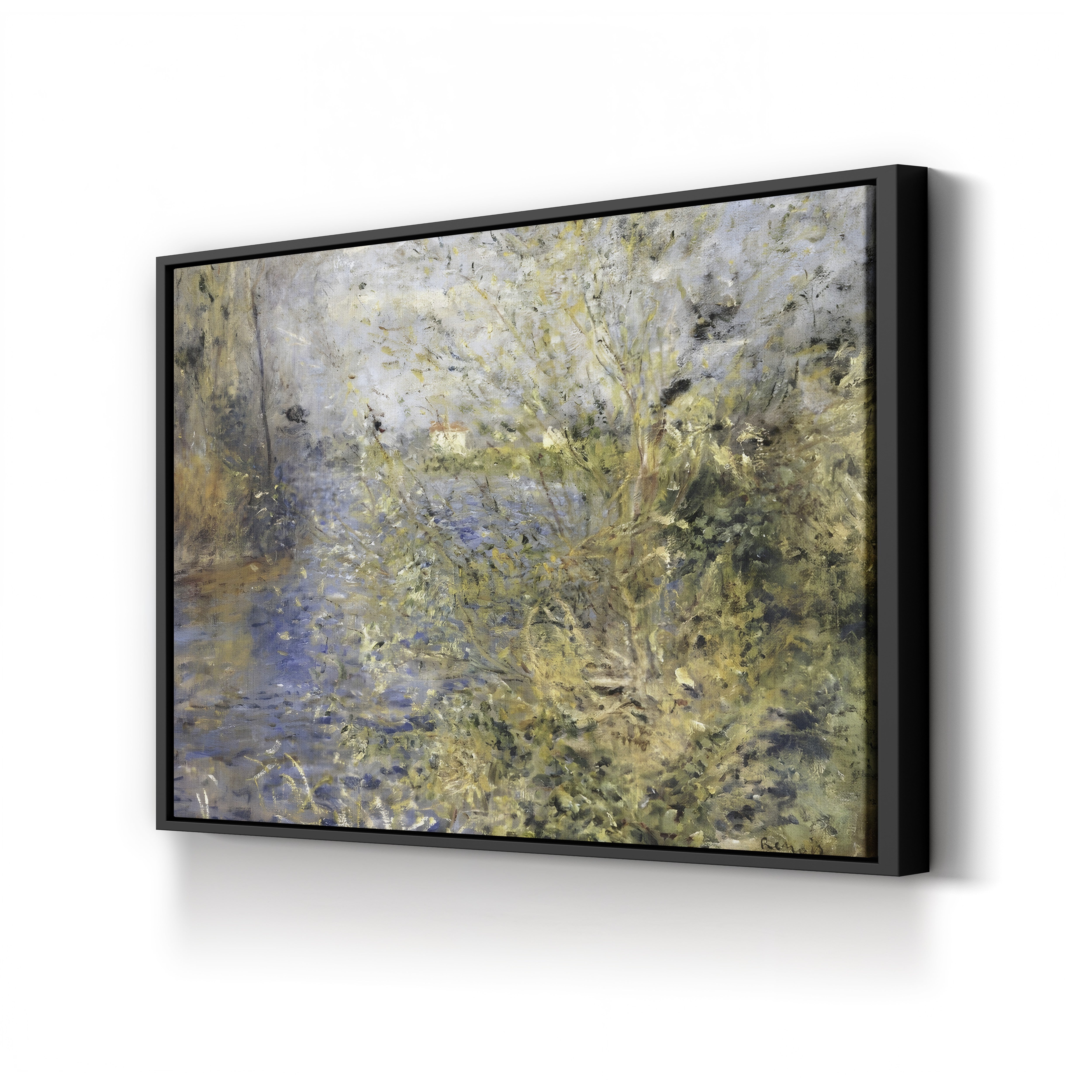 The Seine at Argenteuil, 1875 – Pierre-Auguste Renoir Wall Art | Impressionist River Canvas Print