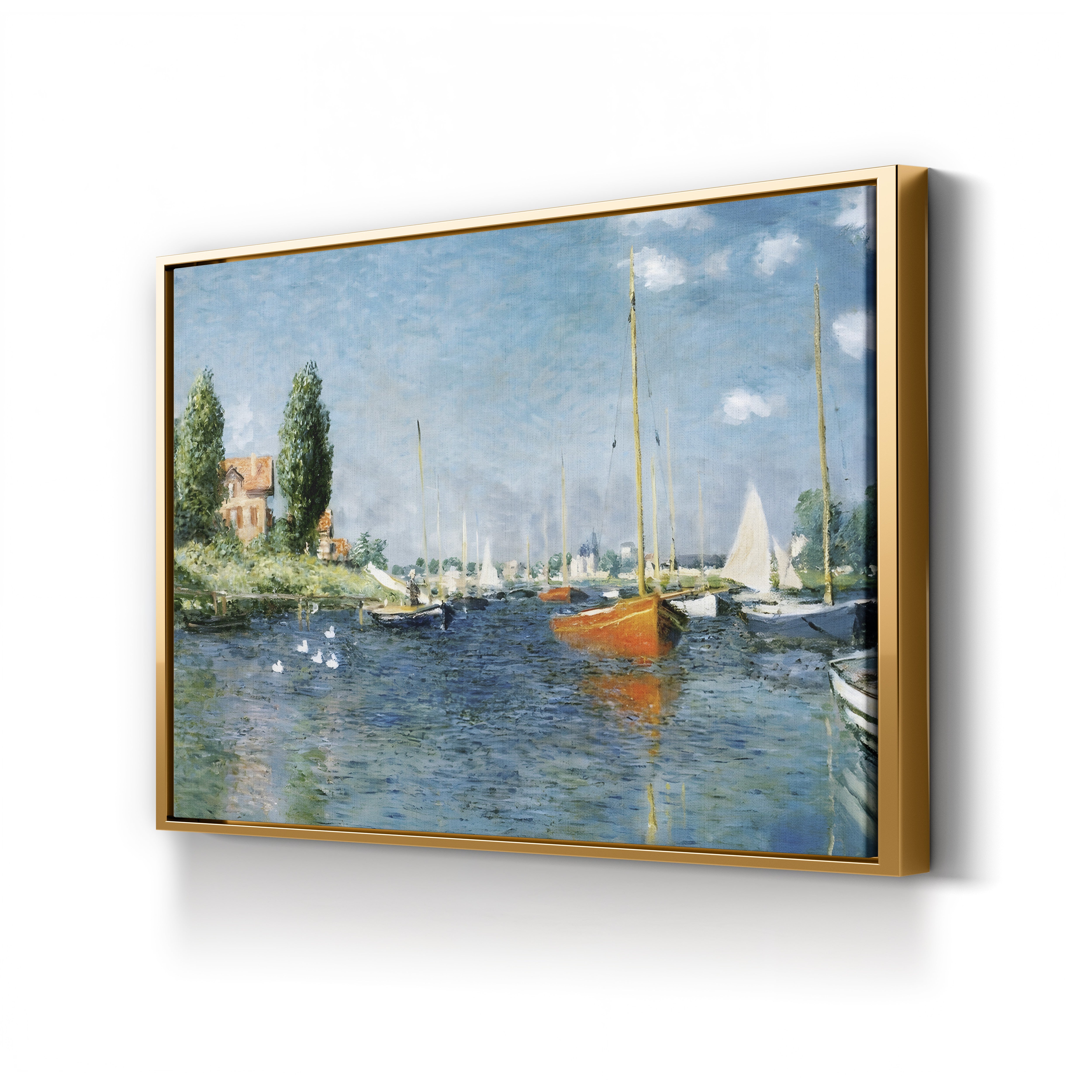 Red Boats, Argenteuil (Les Bateaux rouges, Argenteuil), 1875 by Claude Monet