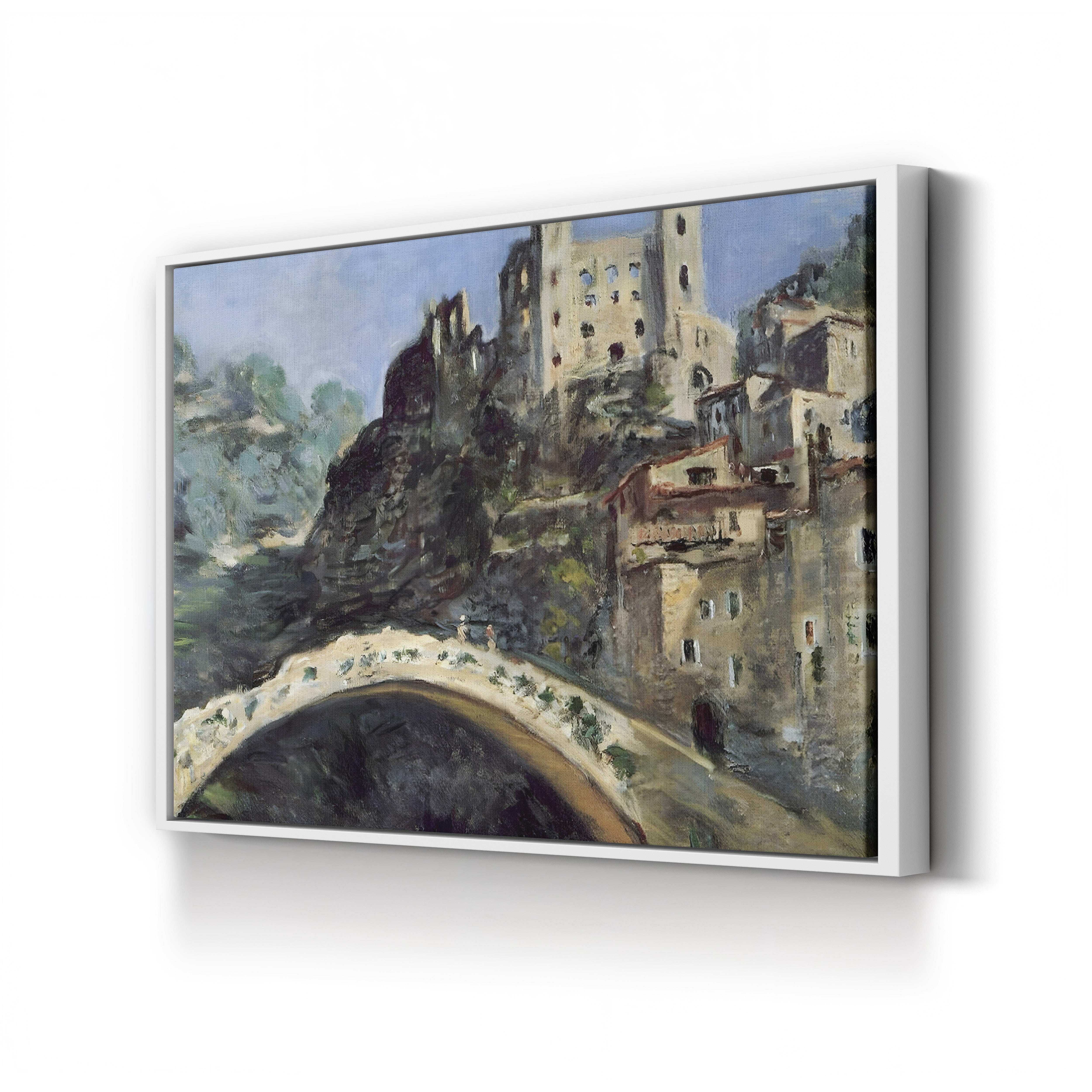 Dolceacqua, Italy, 1884 – Claude Monet Wall Art | Impressionist Architectural Canvas Print