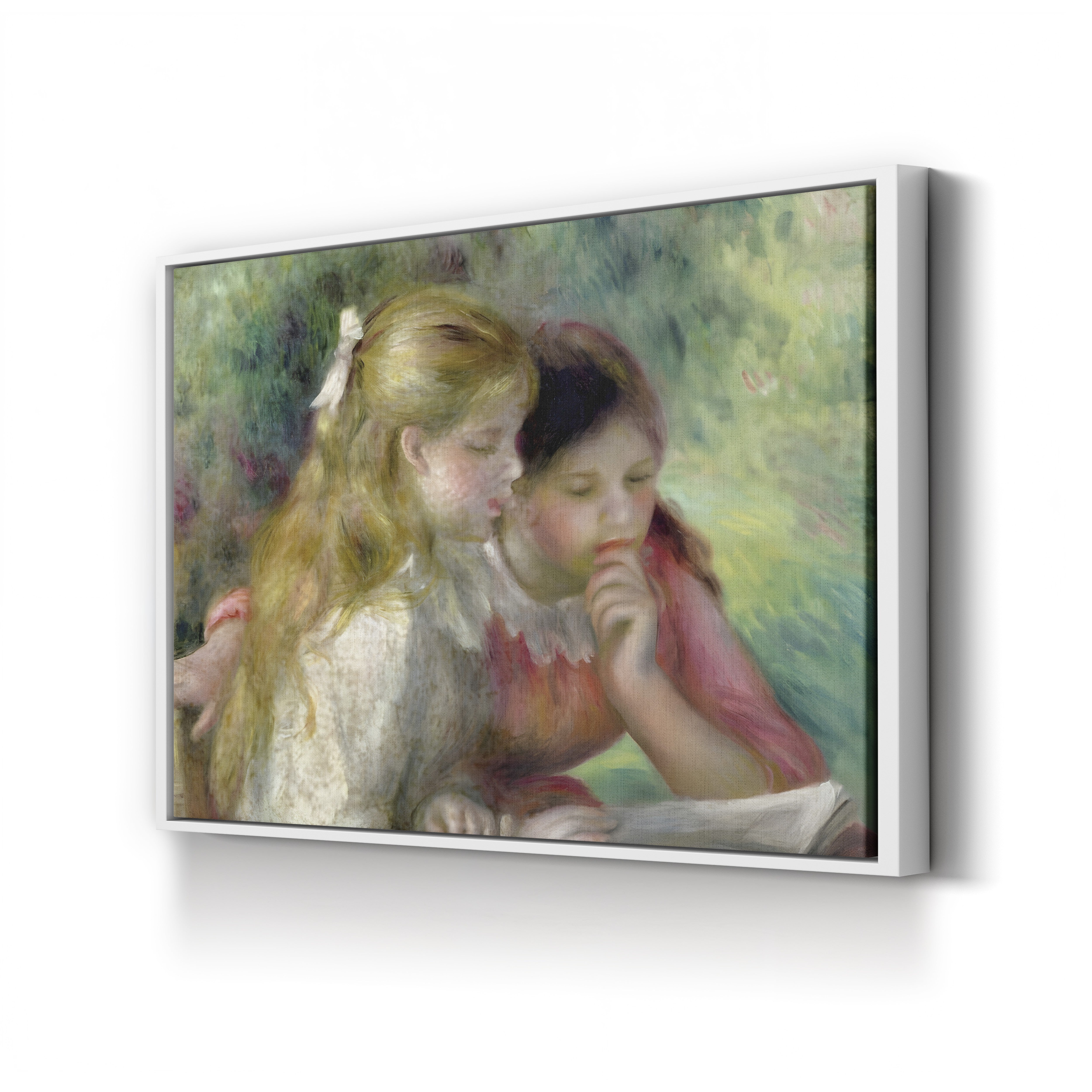 The Reading, c. 1890–95 – Pierre-Auguste Renoir Wall Art | Impressionist Domestic Canvas Print