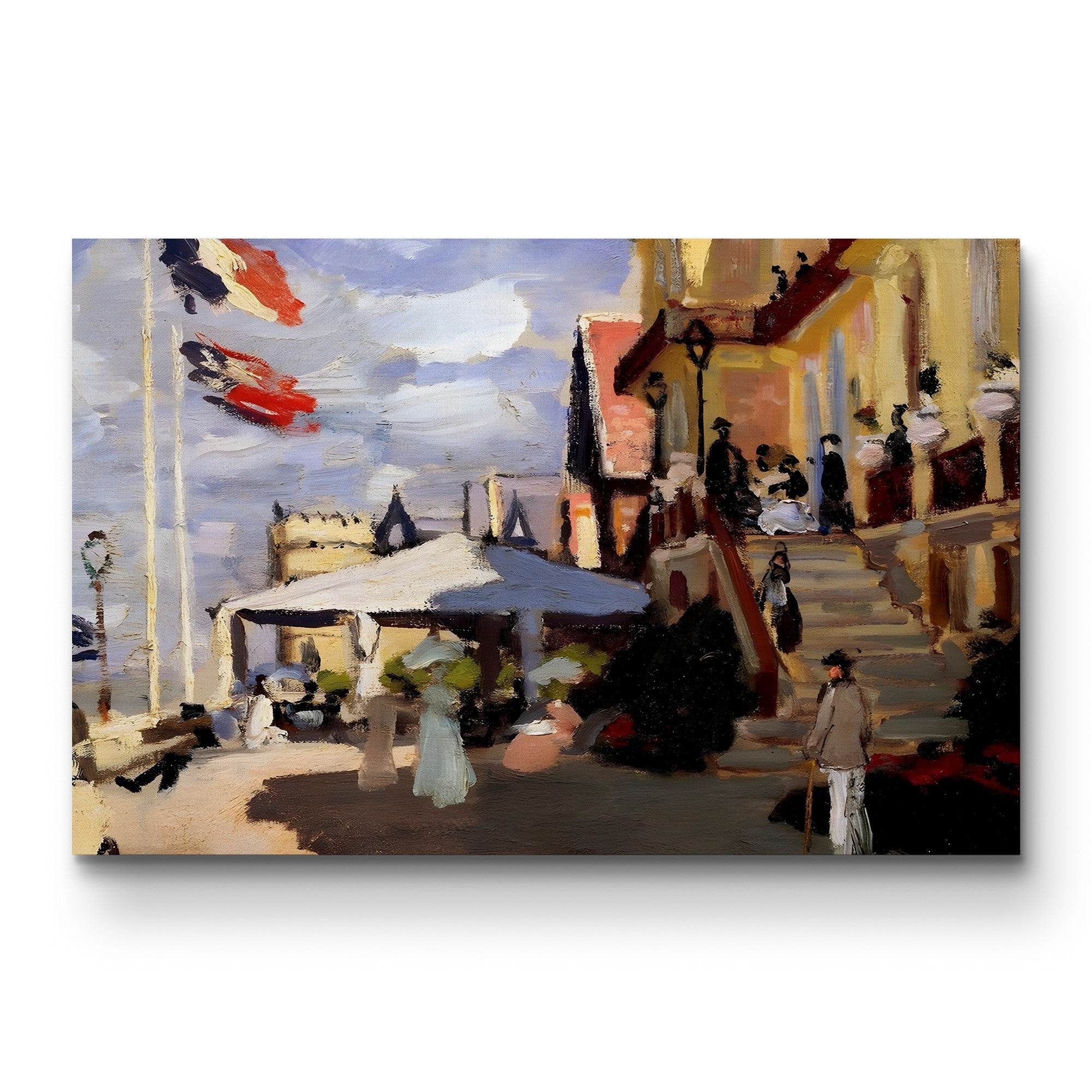The Hôtel des Roches Noires at Trouville (L’Hôtel des Roches Noires à Trouville), 1870 by Claude Monet