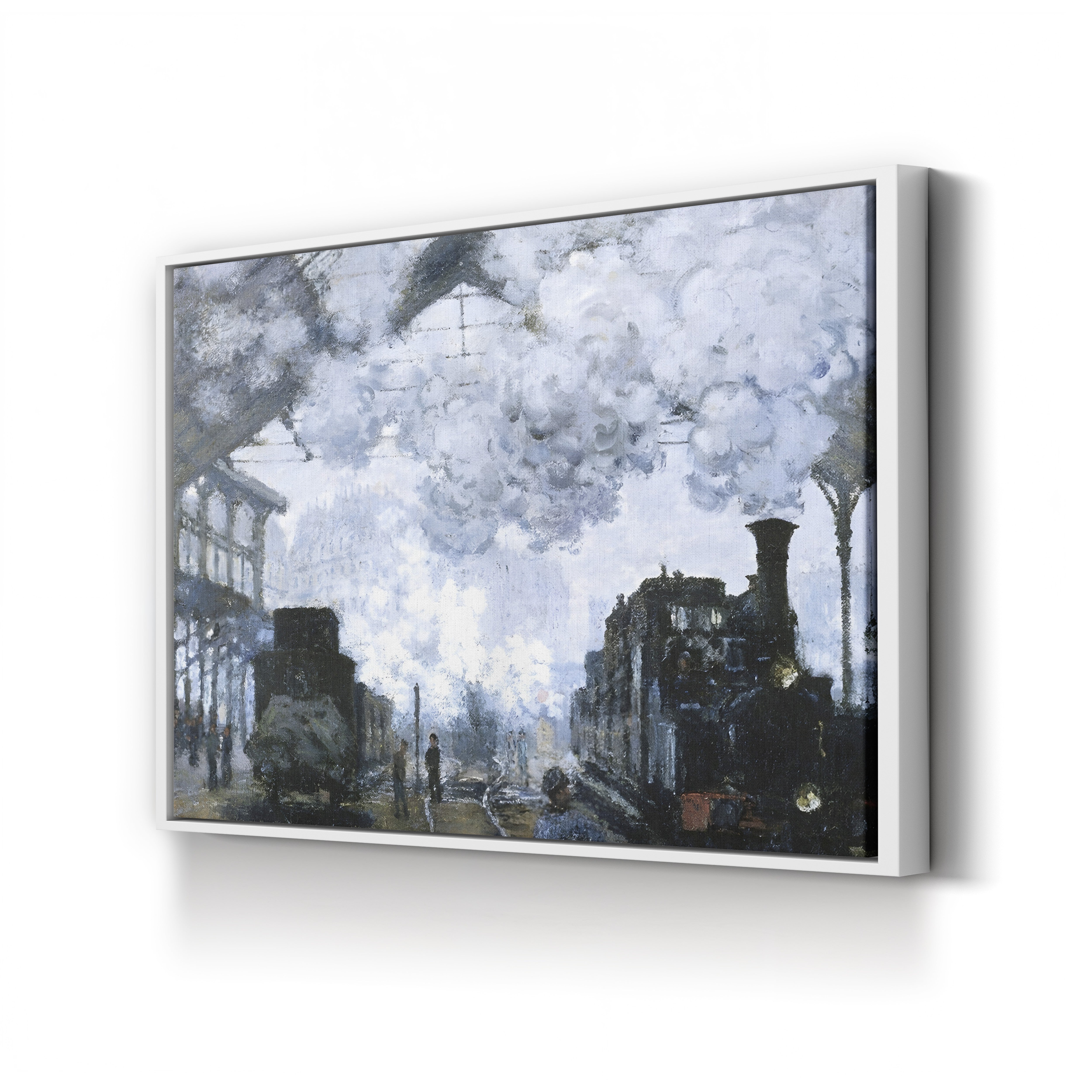 Gare Saint-Lazare – Claude Monet Wall Art | Iconic 1877 Impressionist Railway Canvas Print