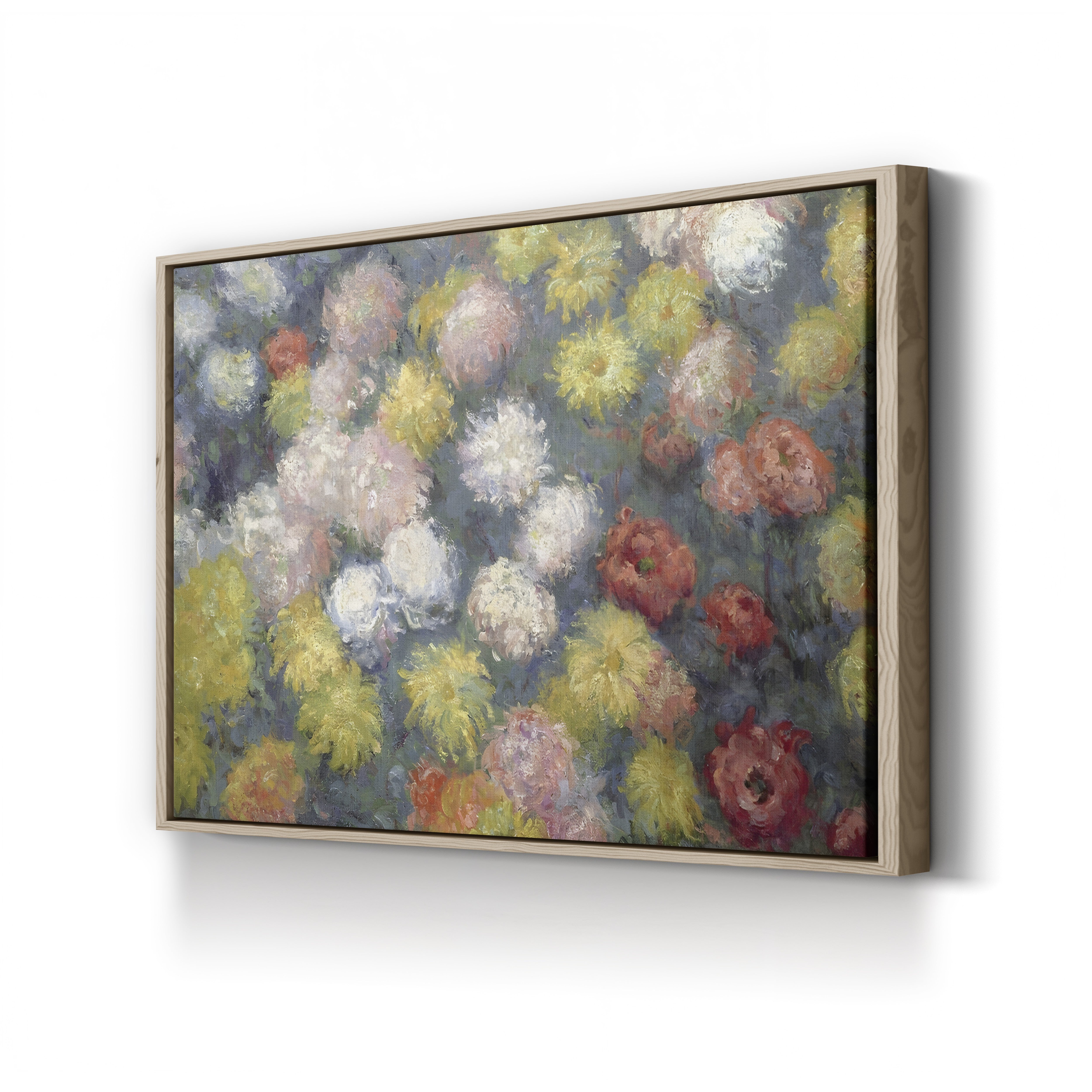 Chrysanthemums, 1897 – Claude Monet Wall Art | Late Impressionist Floral Still Life Canvas Print