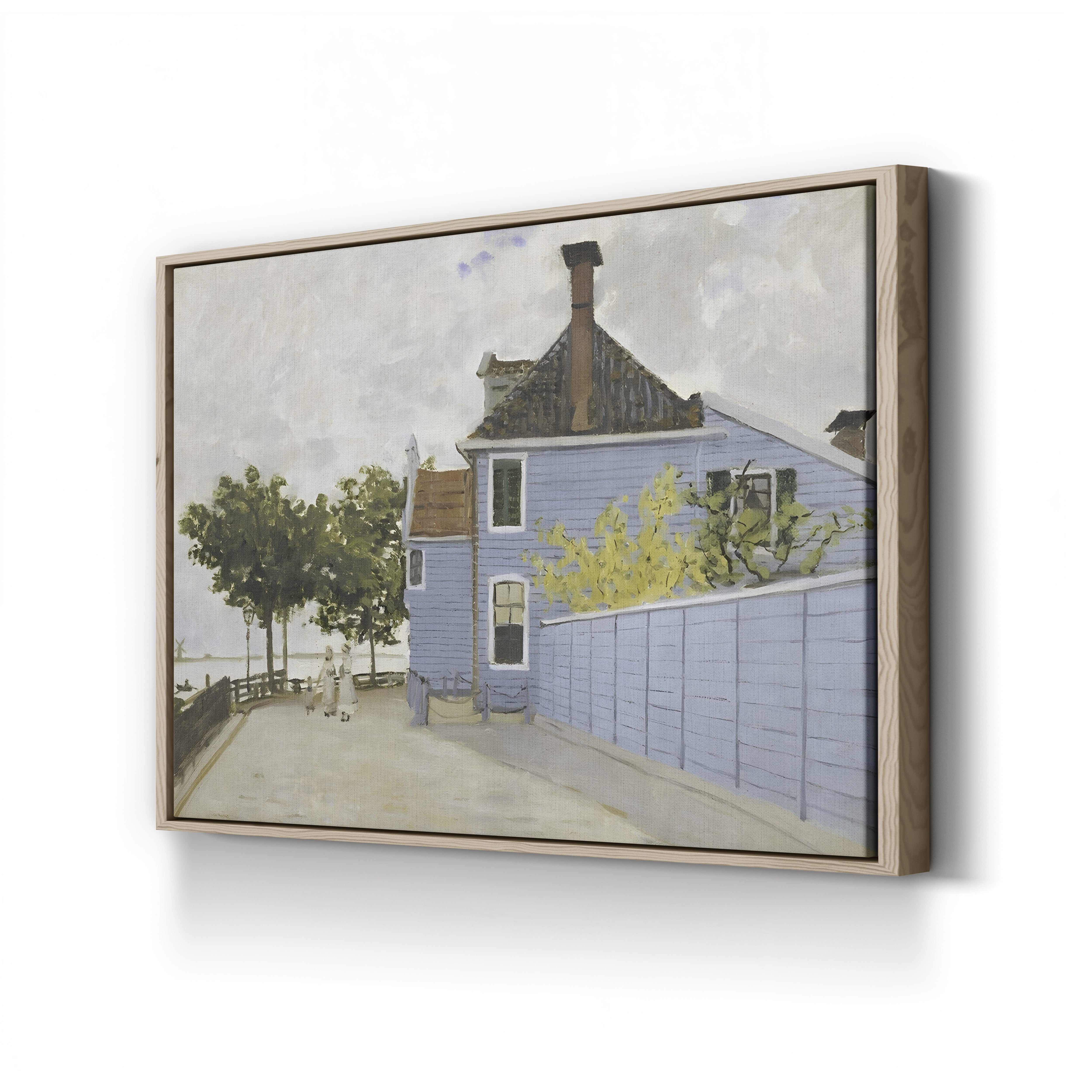 The Blue House at Zaandam (La Maison bleue à Zaandam), 1871 by Claude Monet
