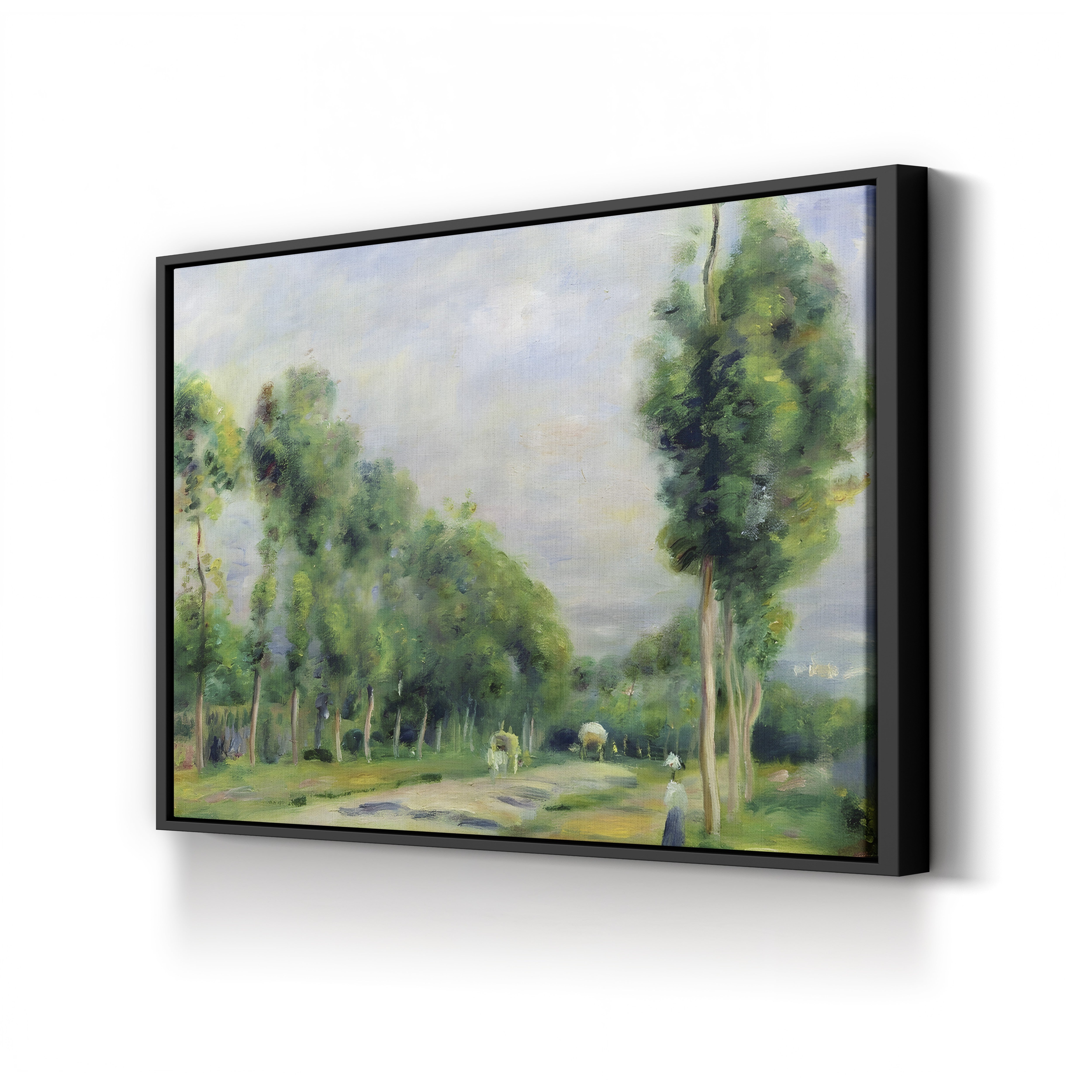 The Road to Versailles at Louveciennes – Pierre-Auguste Renoir Wall Art | Impressionist Landscape Canvas Print