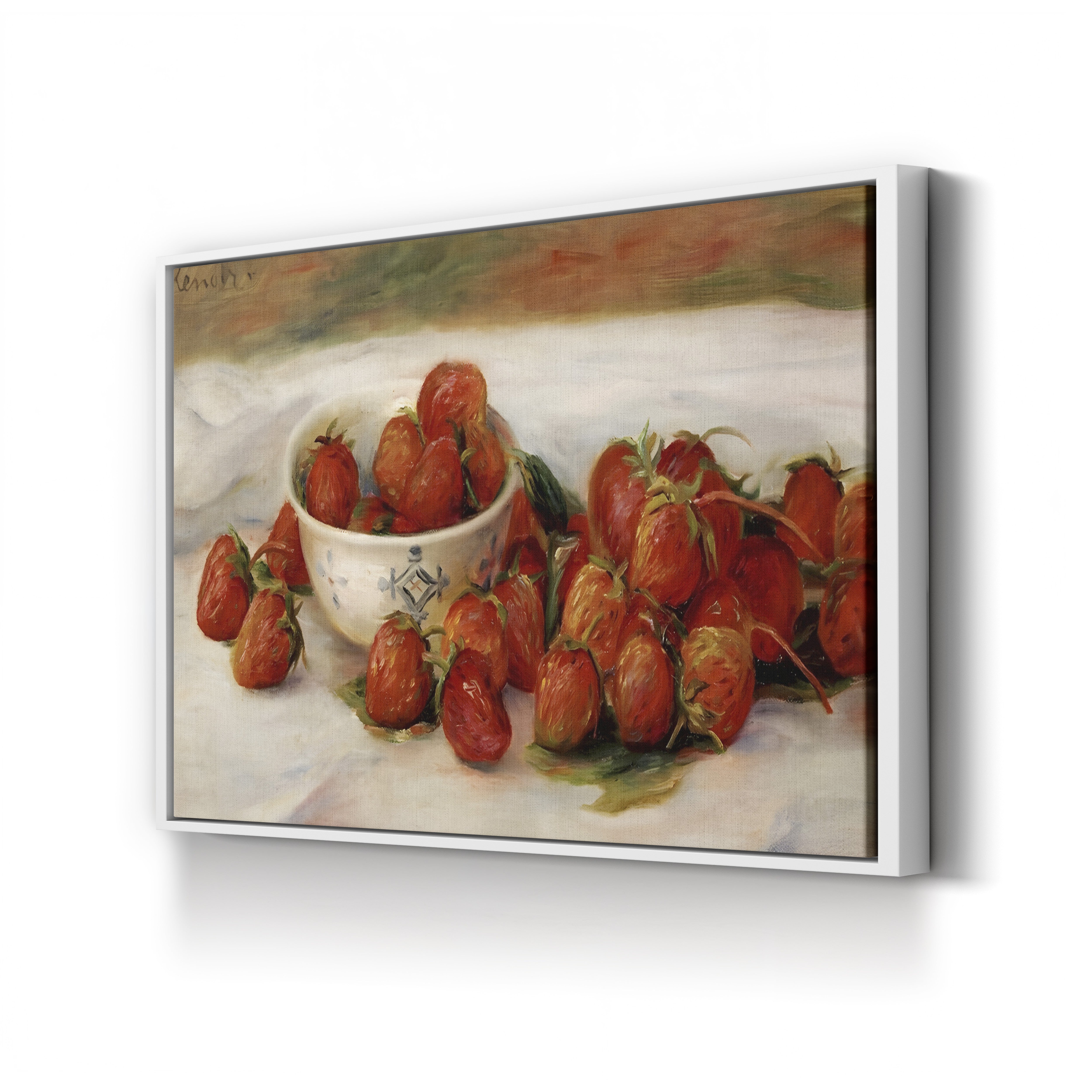 Strawberries – Pierre-Auguste Renoir Wall Art | Impressionist Still Life Canvas Print