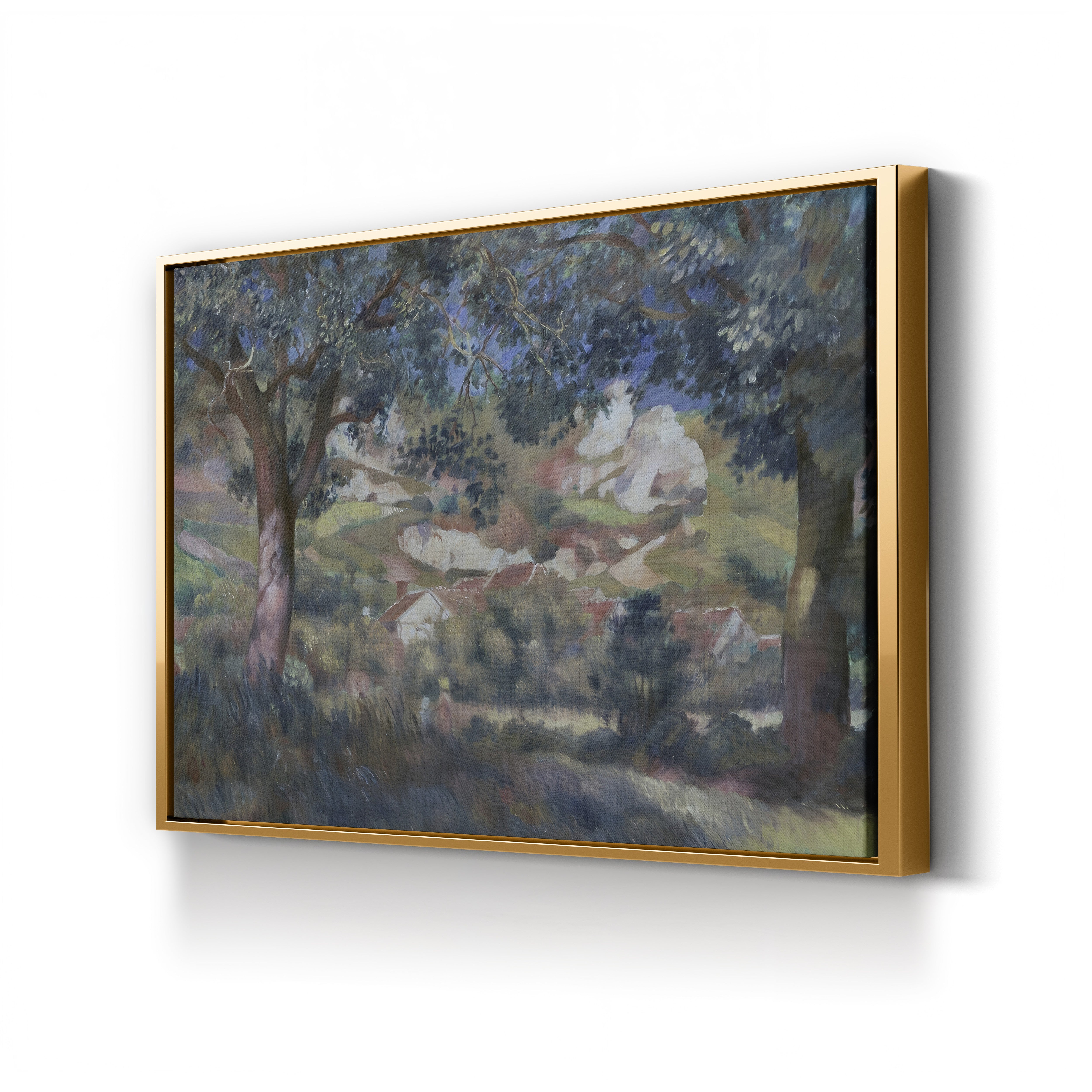Landscape at La Roche-Guyon, 1887 – Pierre-Auguste Renoir Wall Art | Impressionist Landscape Canvas Print