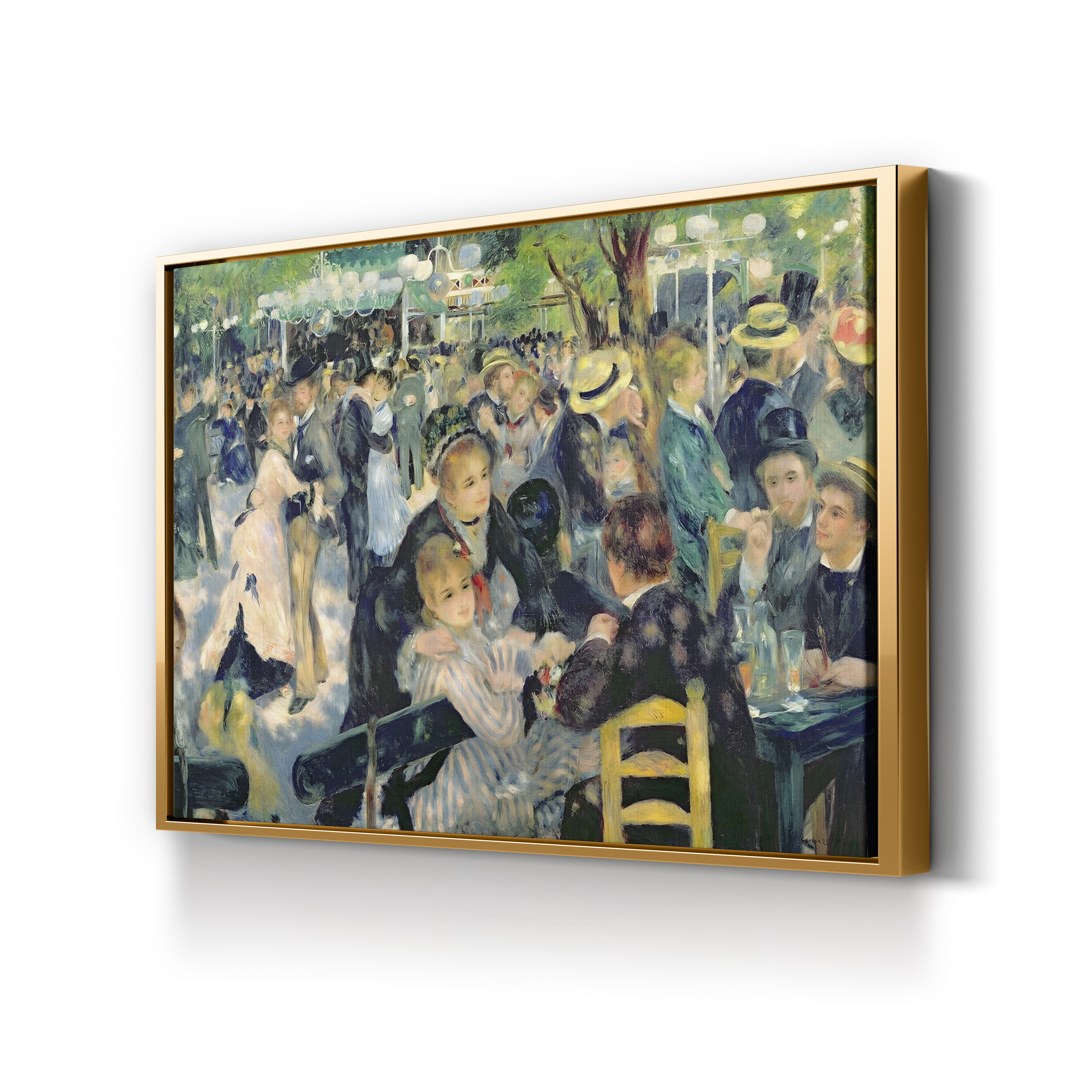 Bal du moulin de la Galette, 1876 – Pierre-Auguste Renoir Wall Art | Impressionist Parisian Canvas Print