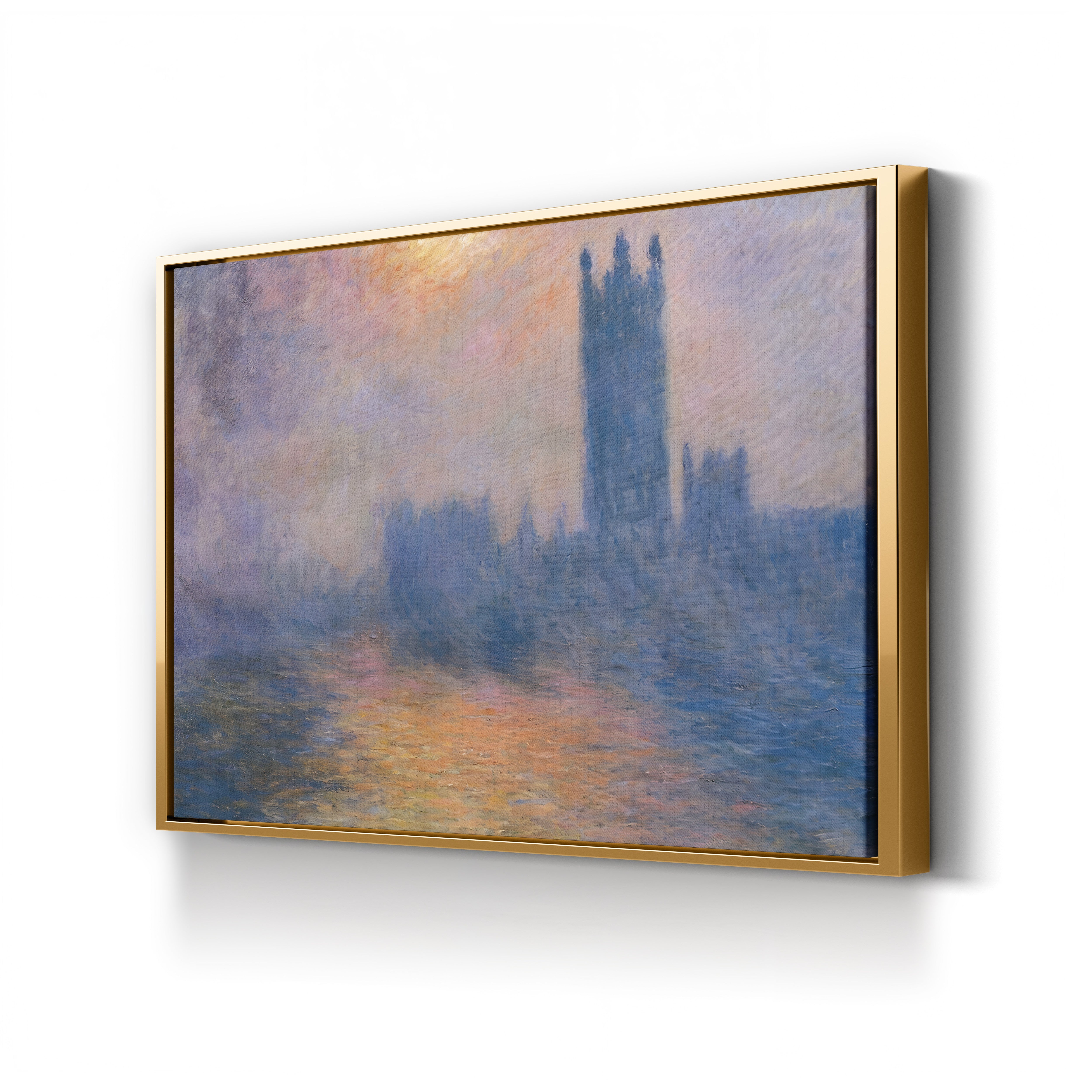 The Houses of Parliament, Sun Breaking Through the Fog (Le Parlement, trouée de soleil dans le brouillard), 1904 by Claude Monet