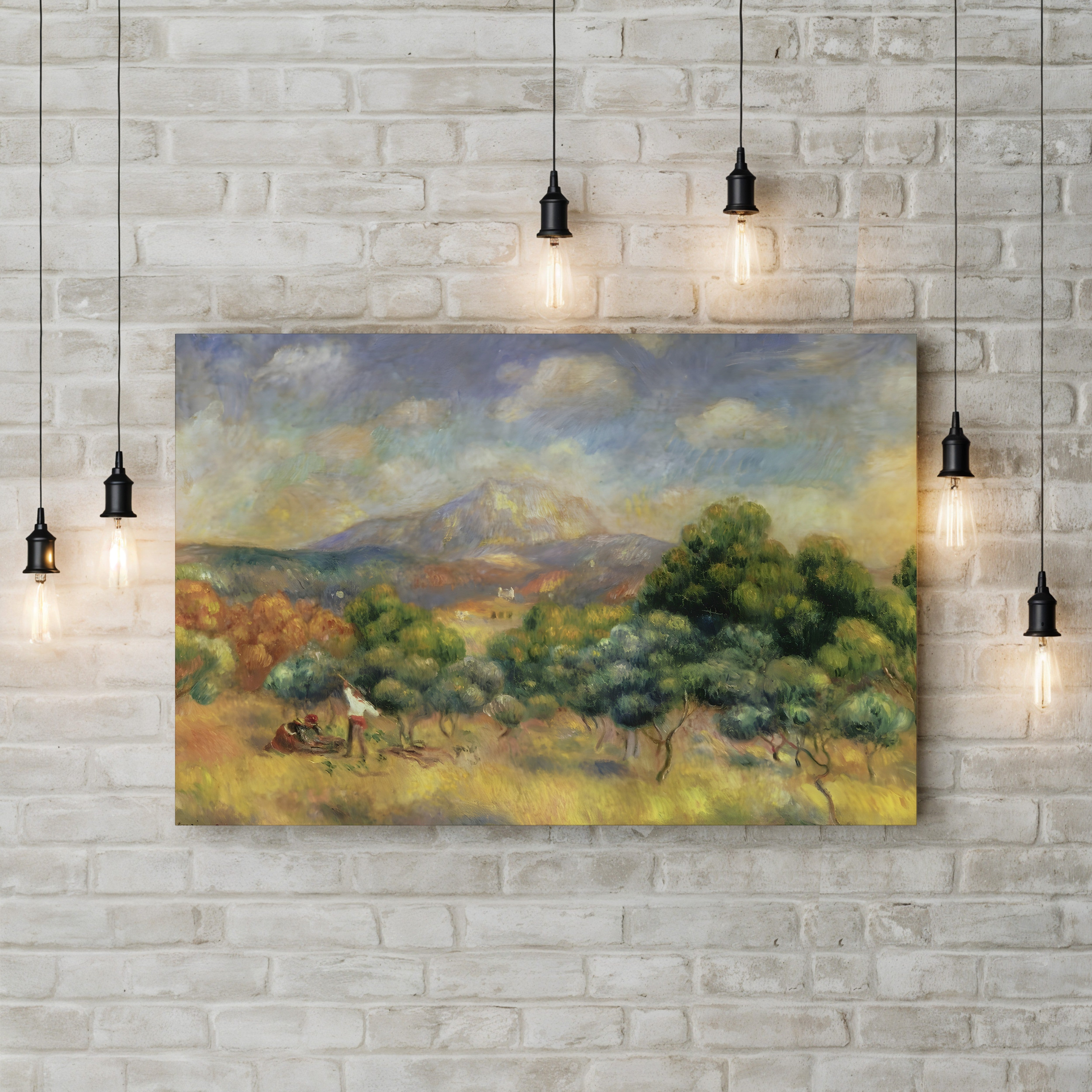 Mont Sainte-Victoire, 1889 – Renoir Wall Art | Provence Canvas