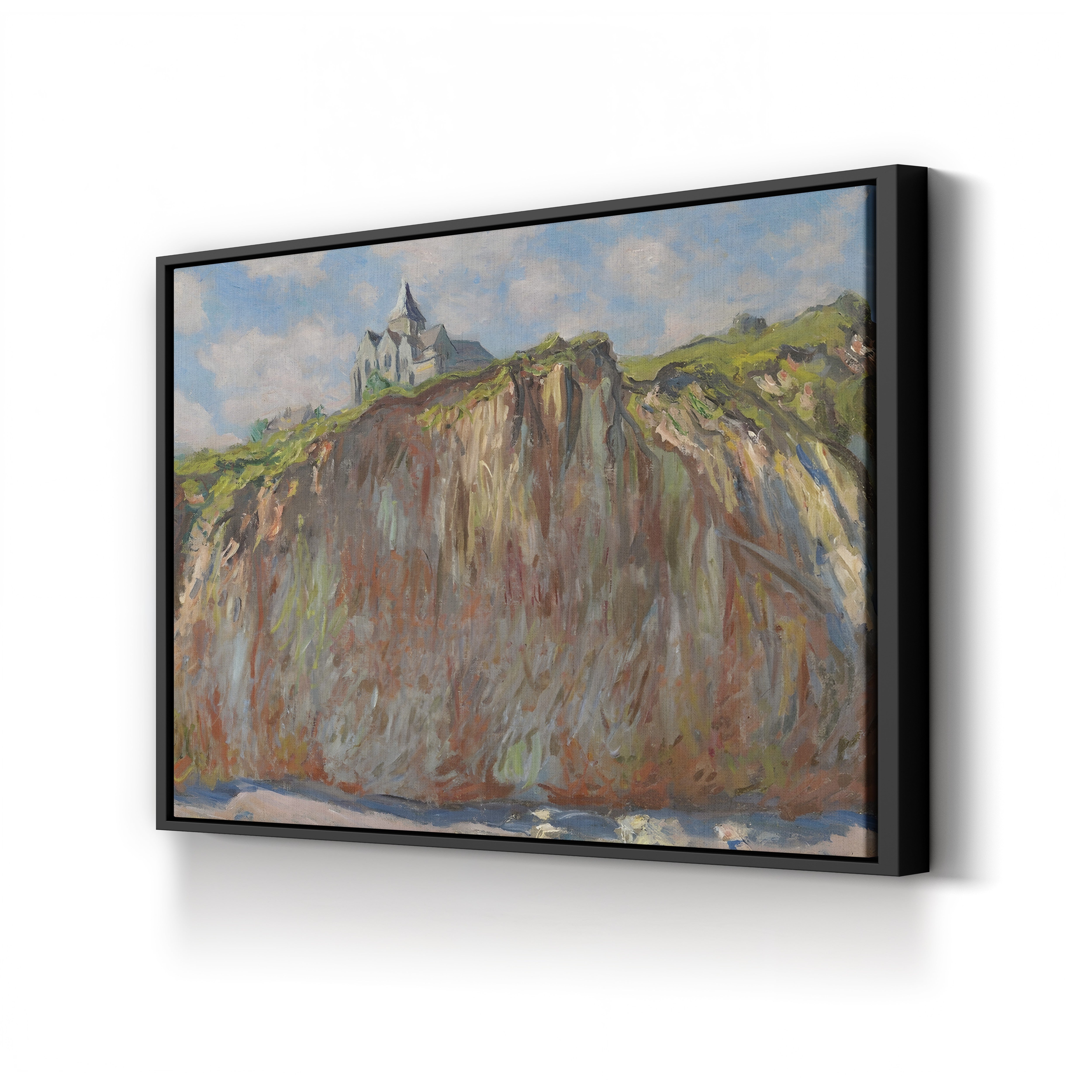 Church of Varengeville, Morning Effect, 1882 – Claude Monet Wall Art | Impressionist Norman Clifftop Canvas Print