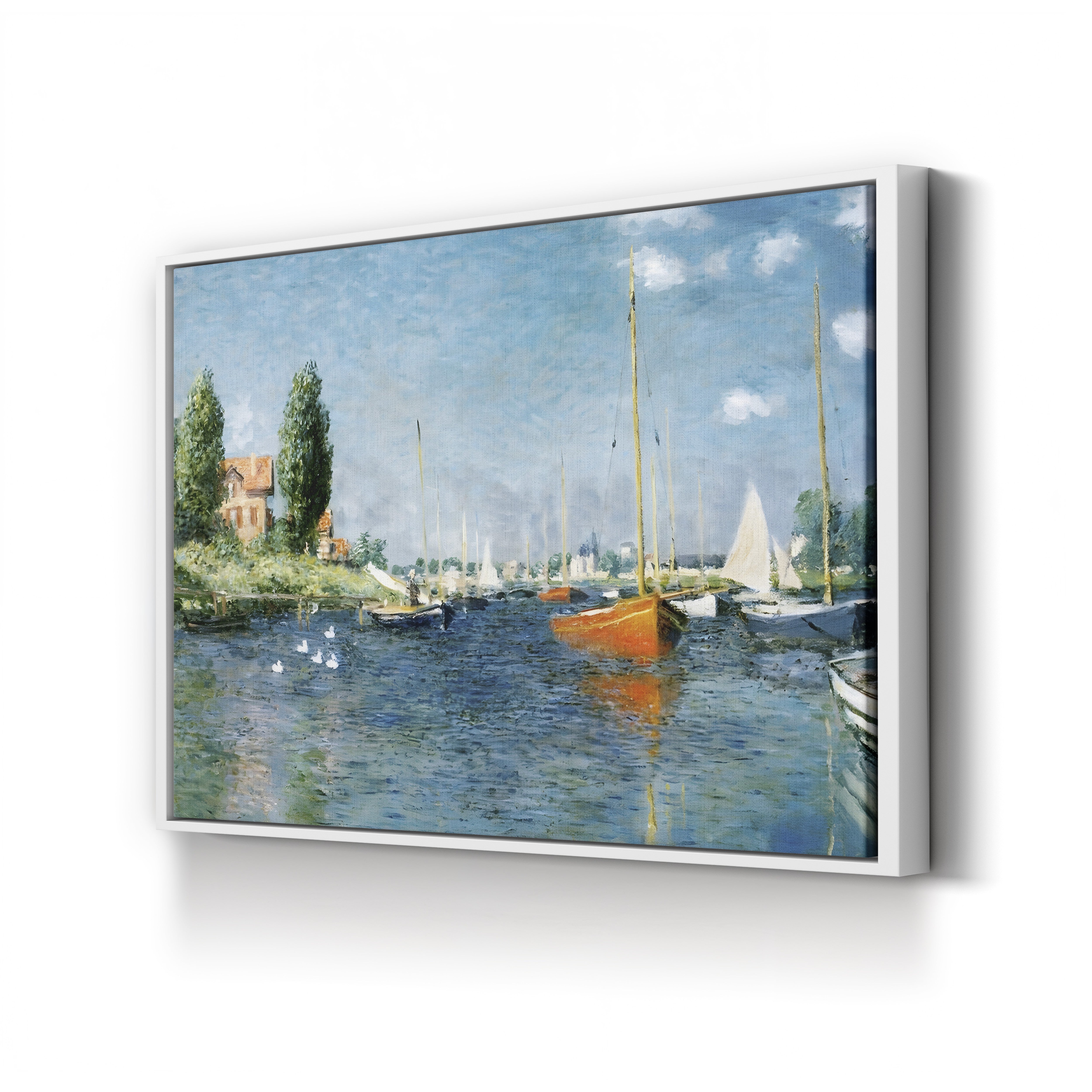 Red Boats, Argenteuil (Les Bateaux rouges, Argenteuil), 1875 by Claude Monet