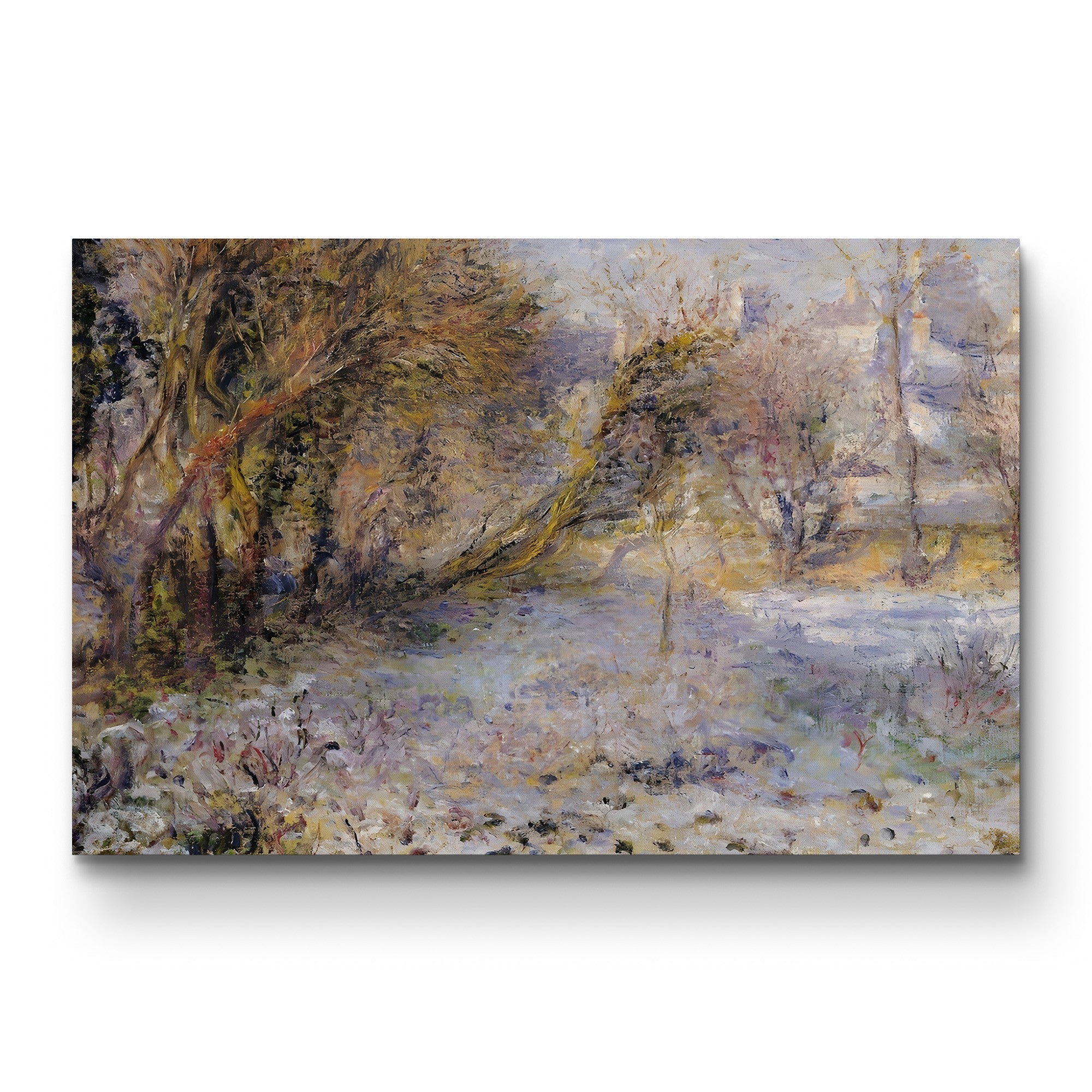 Snowy Landscape – Renoir Wall Art | Impressionist Winter Canvas Print