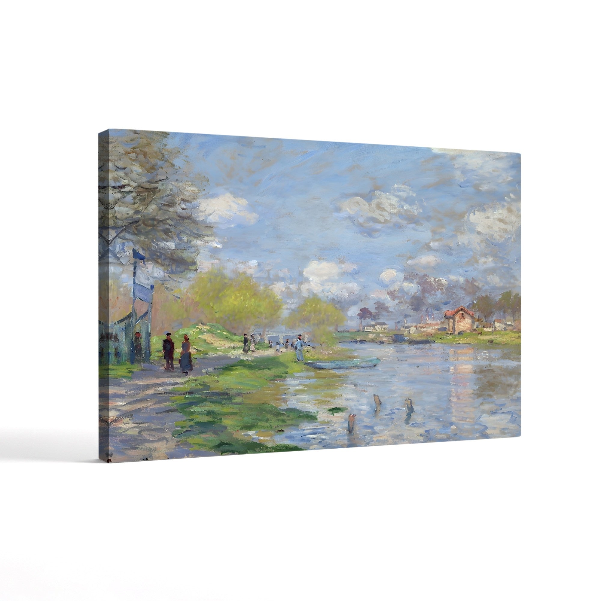 Spring by the Seine (Printemps sur les bords de la Seine), 1875 by Claude Monet