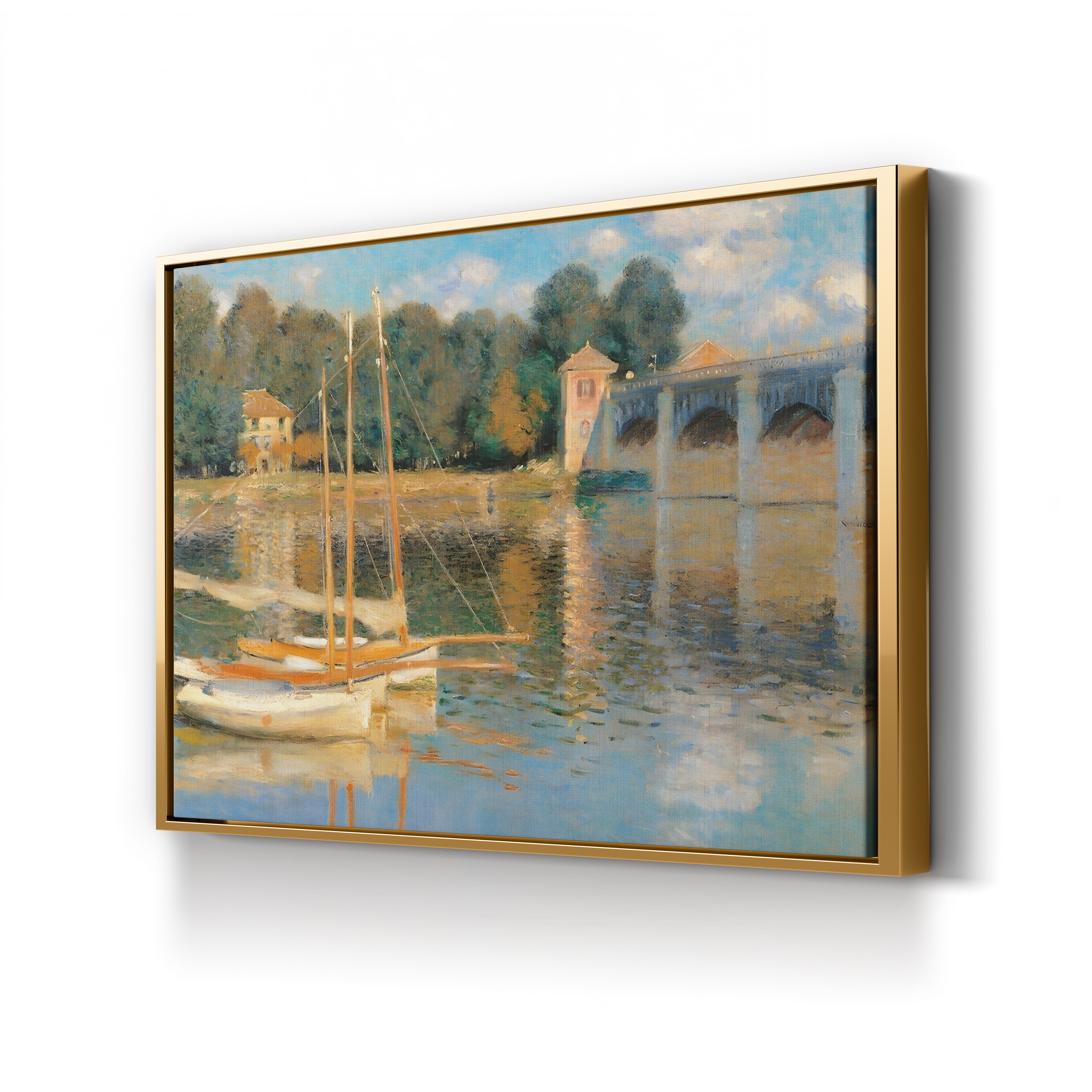 The Bridge at Argenteuil, 1874 – Claude Monet Wall Art | Musée d'Orsay Impressionist Canvas Print