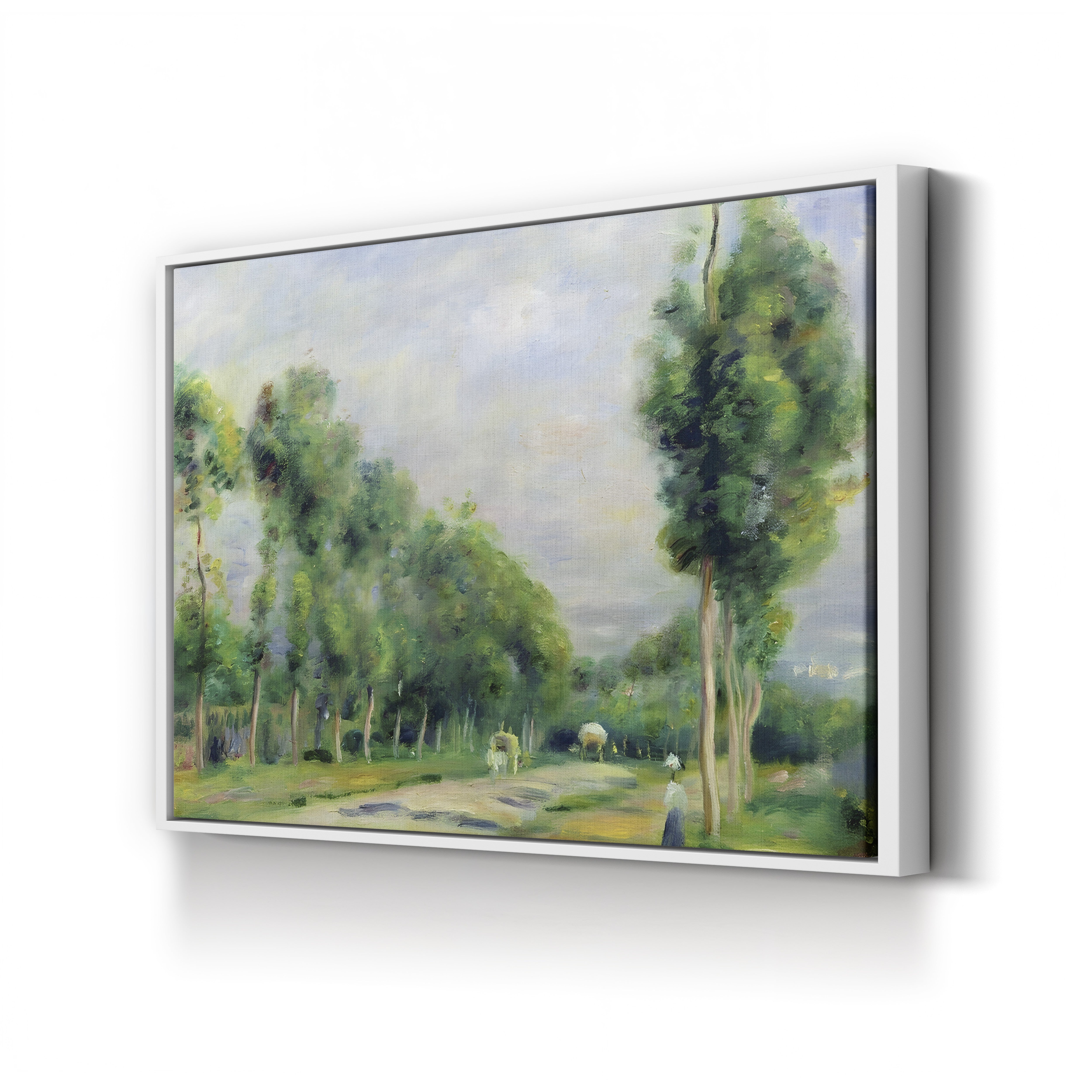 The Road to Versailles at Louveciennes – Pierre-Auguste Renoir Wall Art | Impressionist Landscape Canvas Print