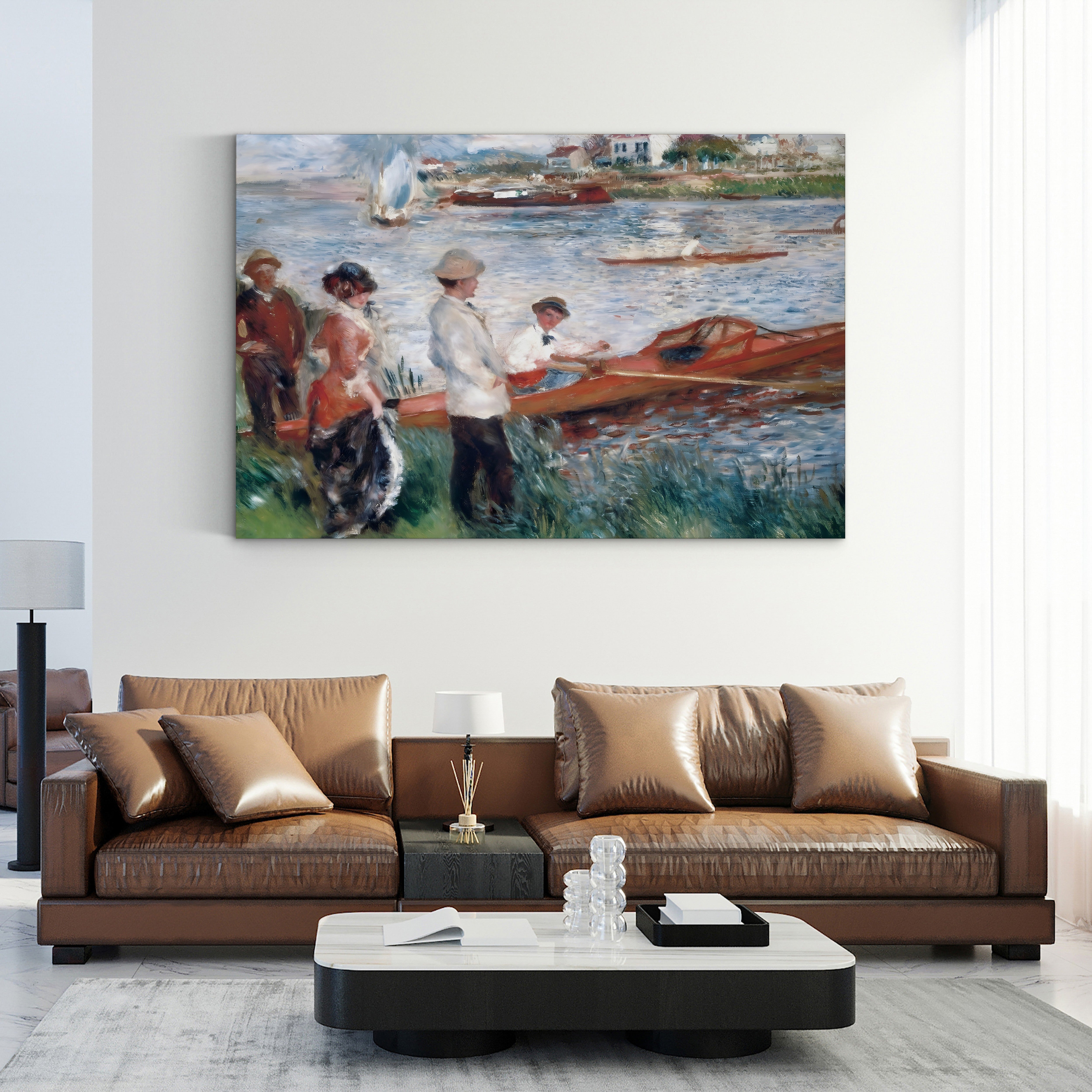 Oarsmen at Chatou – Renoir Wall Art | Impressionist Boating Canvas