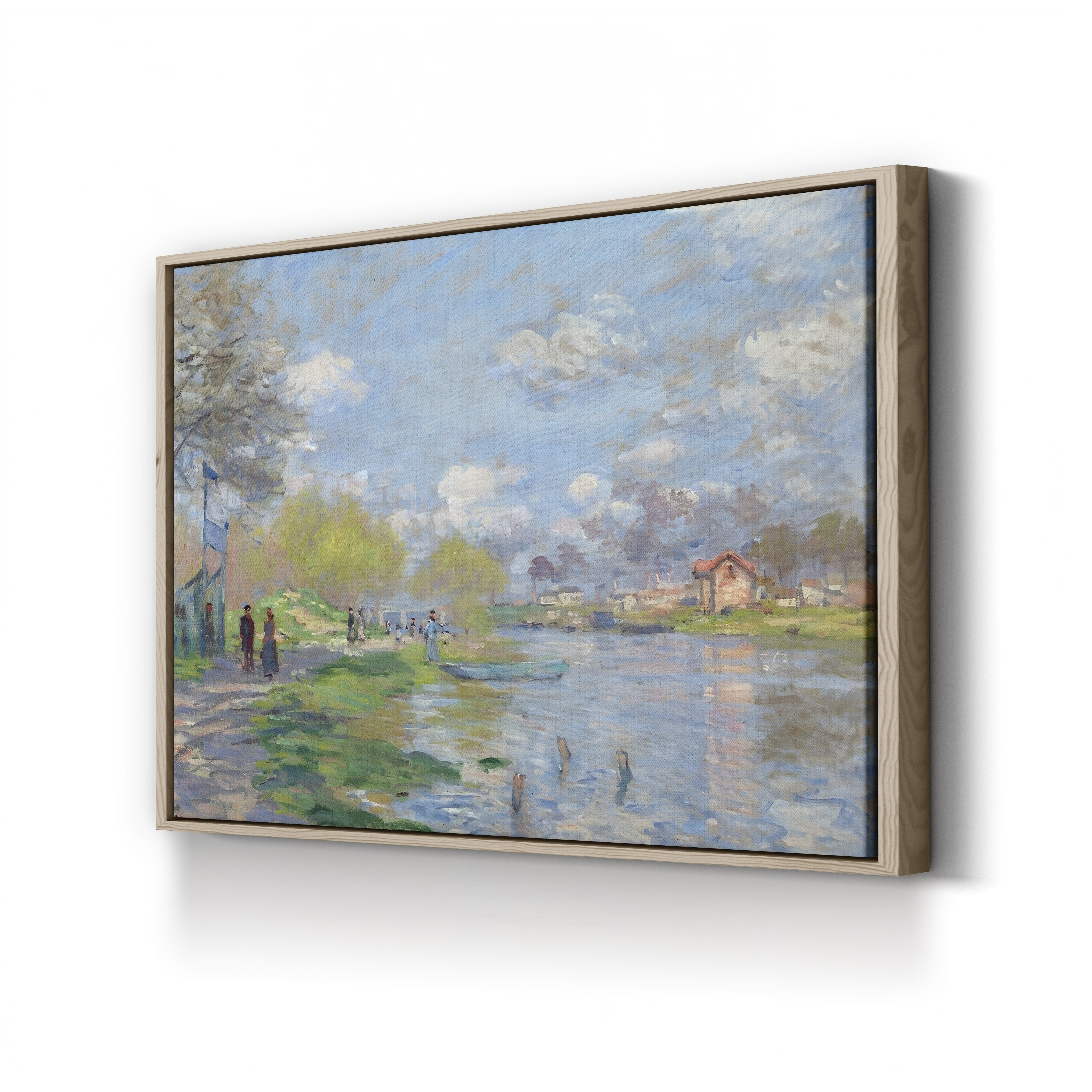 Spring by the Seine (Printemps sur les bords de la Seine), 1875 by Claude Monet