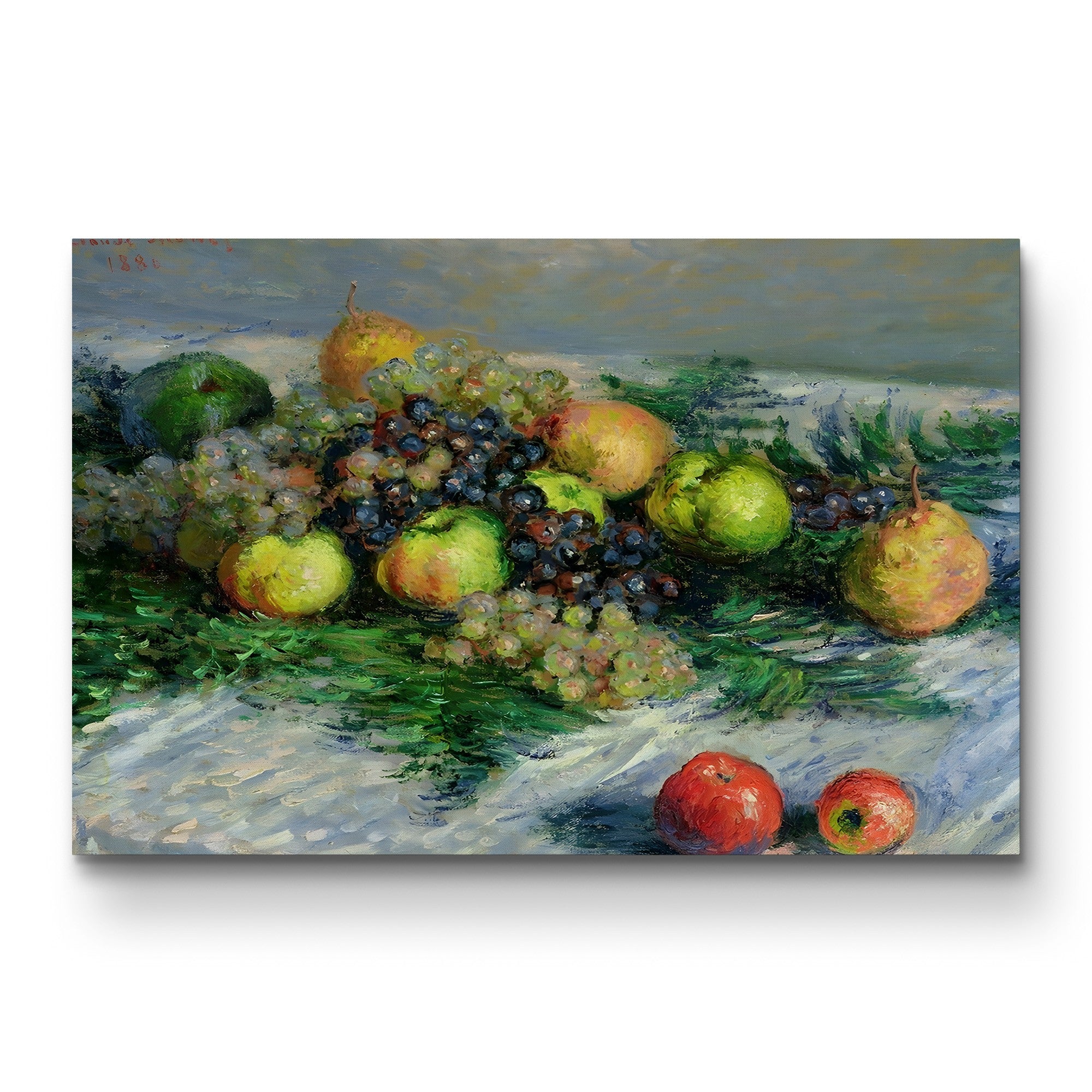 Still Life with Pears and Grapes (Nature morte, poires et raisin), 1880 by Claude Monet