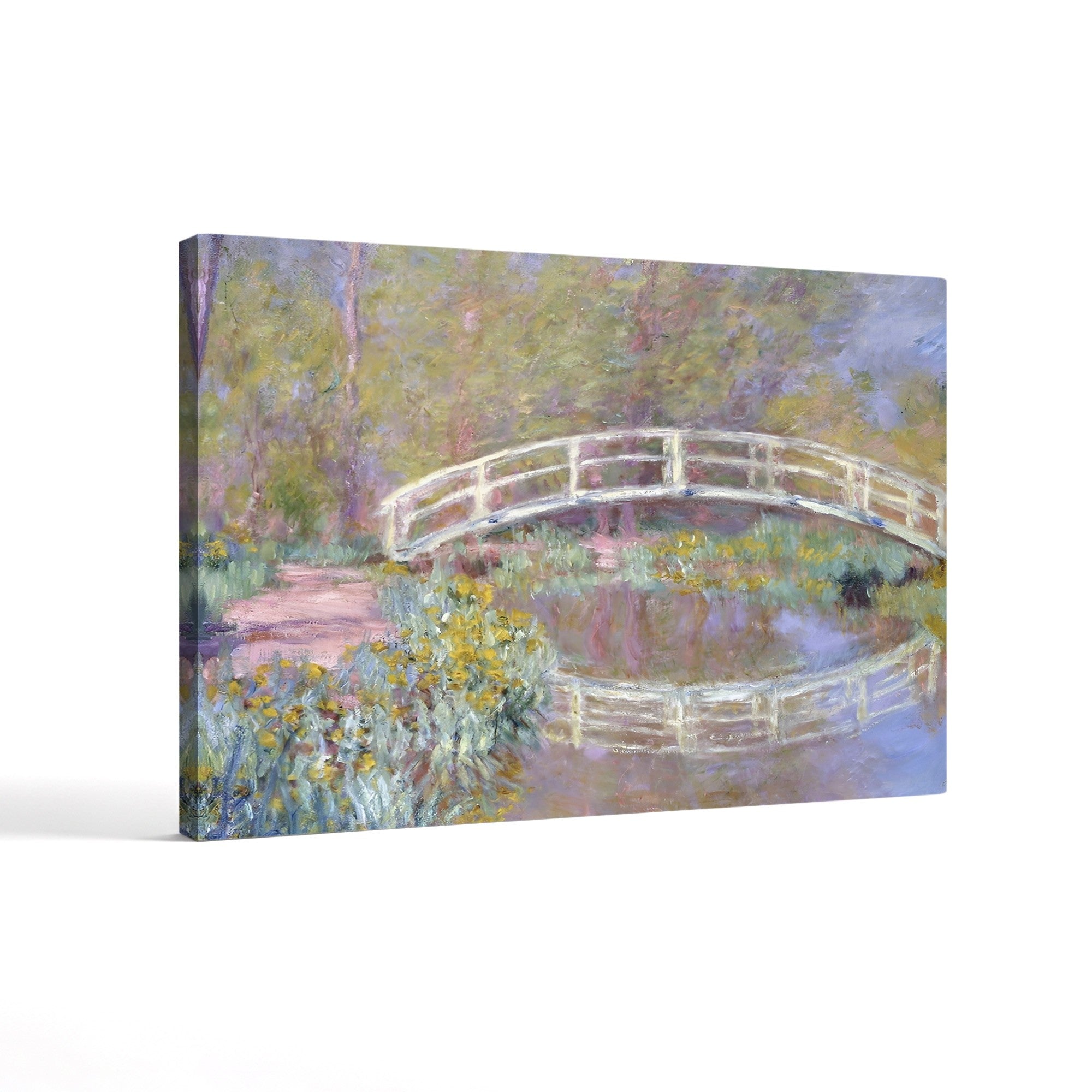 The Bridge in Monet's Garden, 1895-96 – Claude Monet Wall Art | Late Impressionist Japanese Footbridge Canvas Print