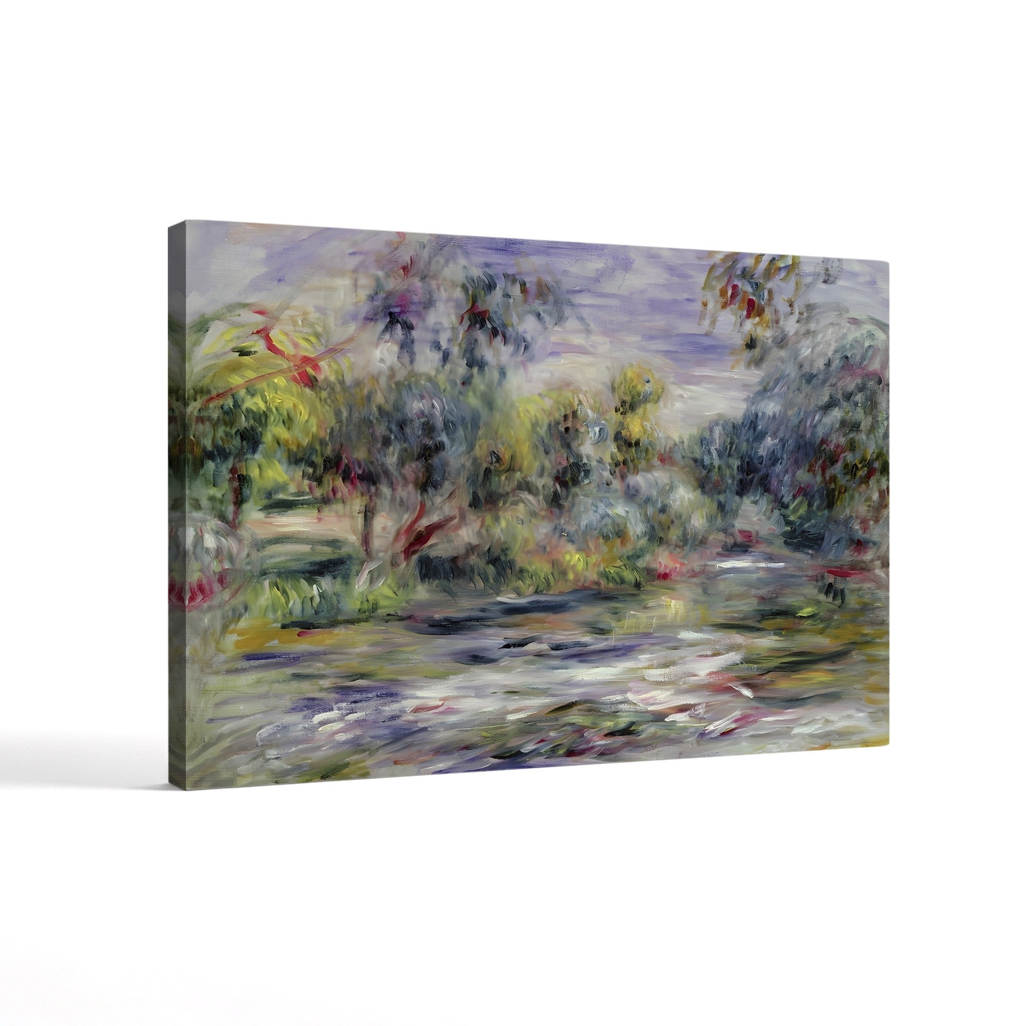 River Landscape – Renoir Wall Art | Impressionist River Canvas Print
