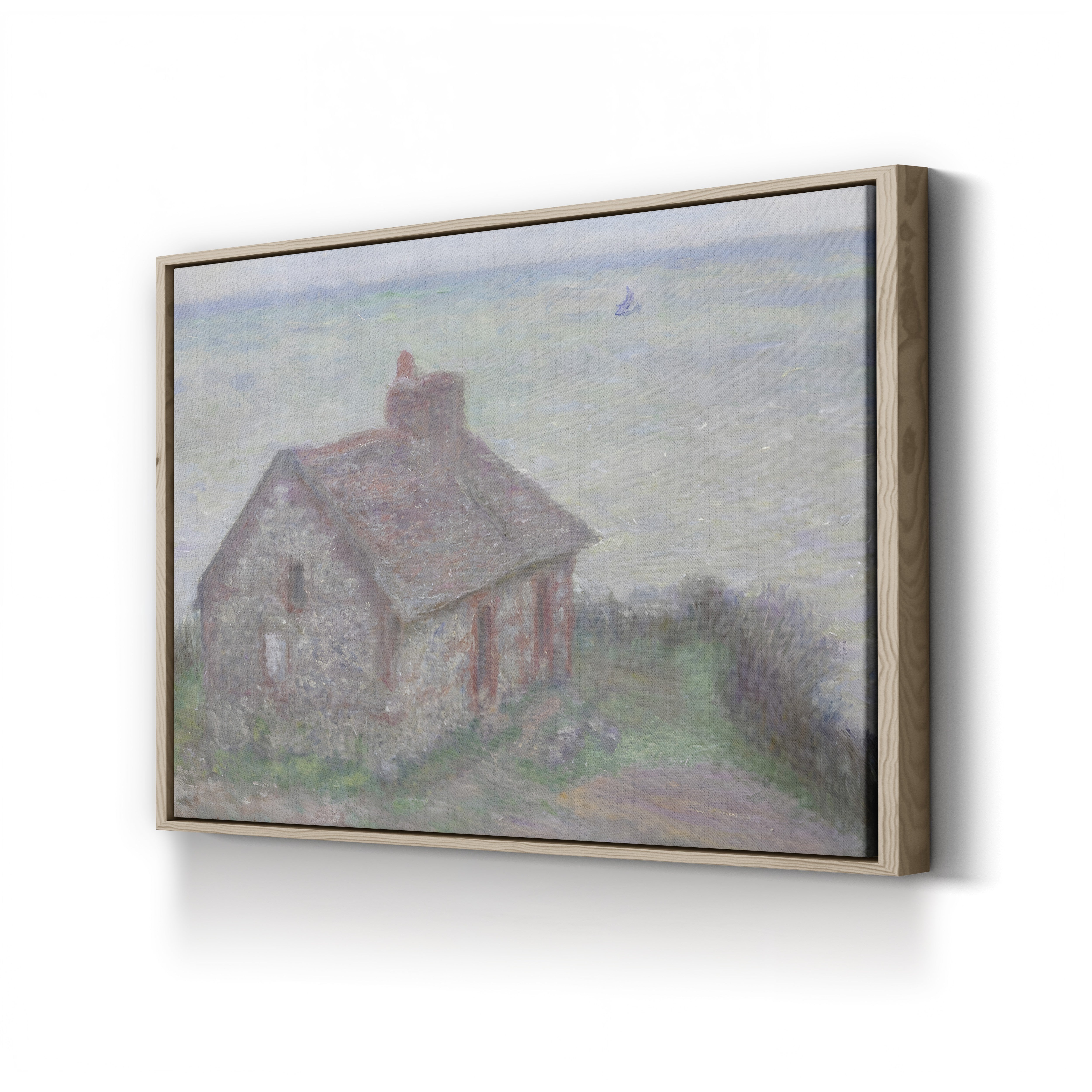 The Customs House, Pink Effect (La Maison du douanier, effet rose), 1897 by Claude Monet