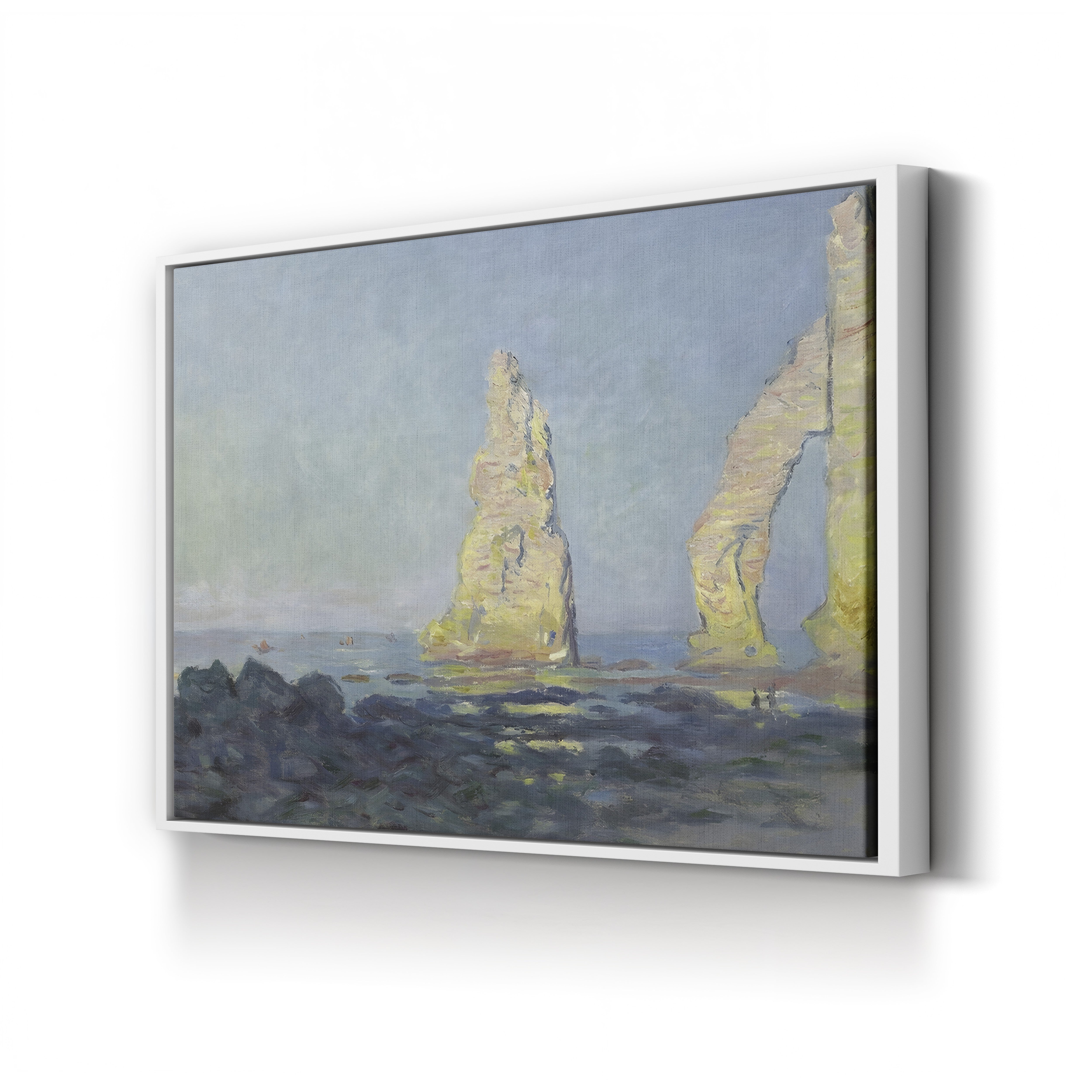 The Needle of Étretat, Low Tide (Aiguille d’Étretat, marée basse), 1883 by Claude Monet
