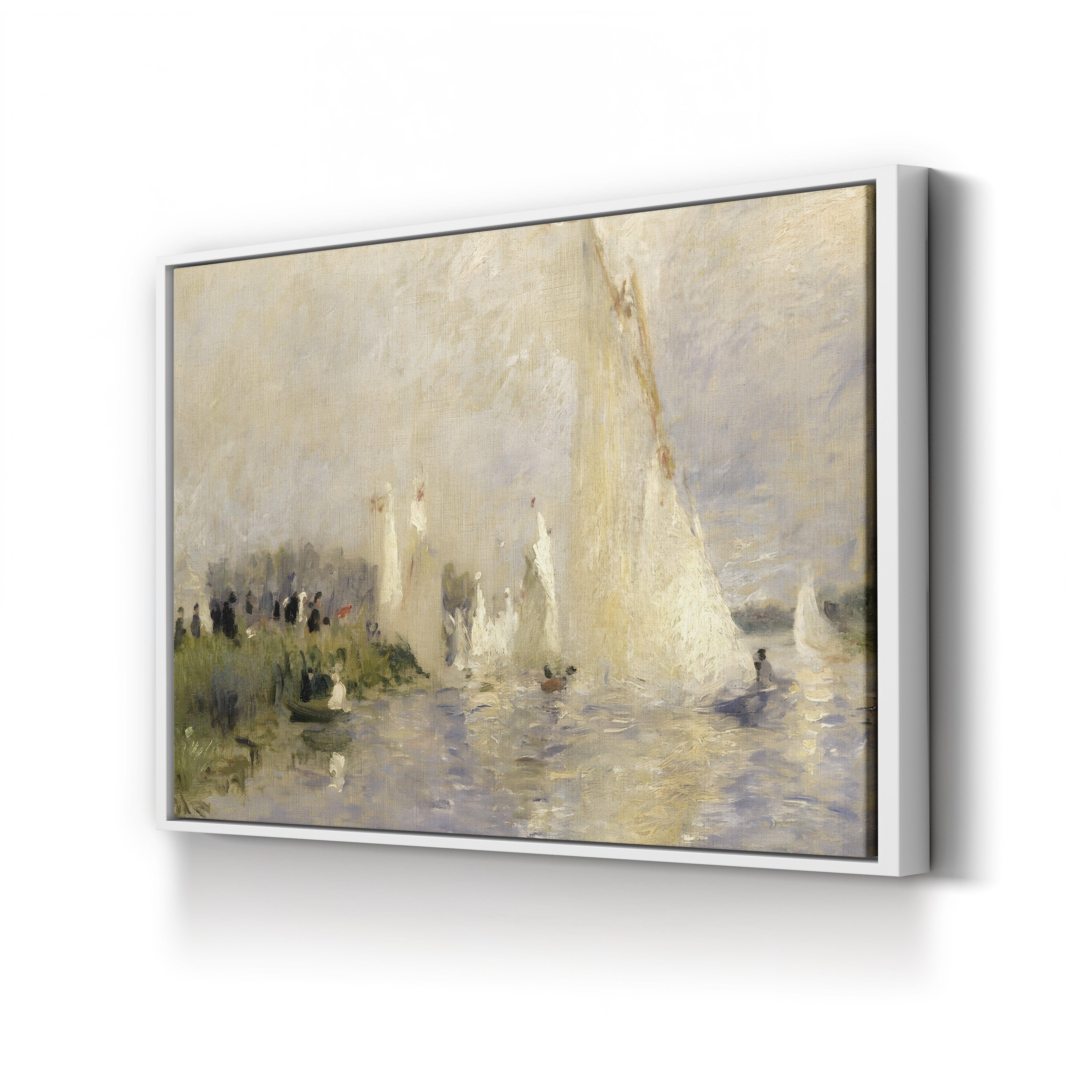 Regatta at Argenteuil – Renoir Wall Art | Impressionist River Canvas