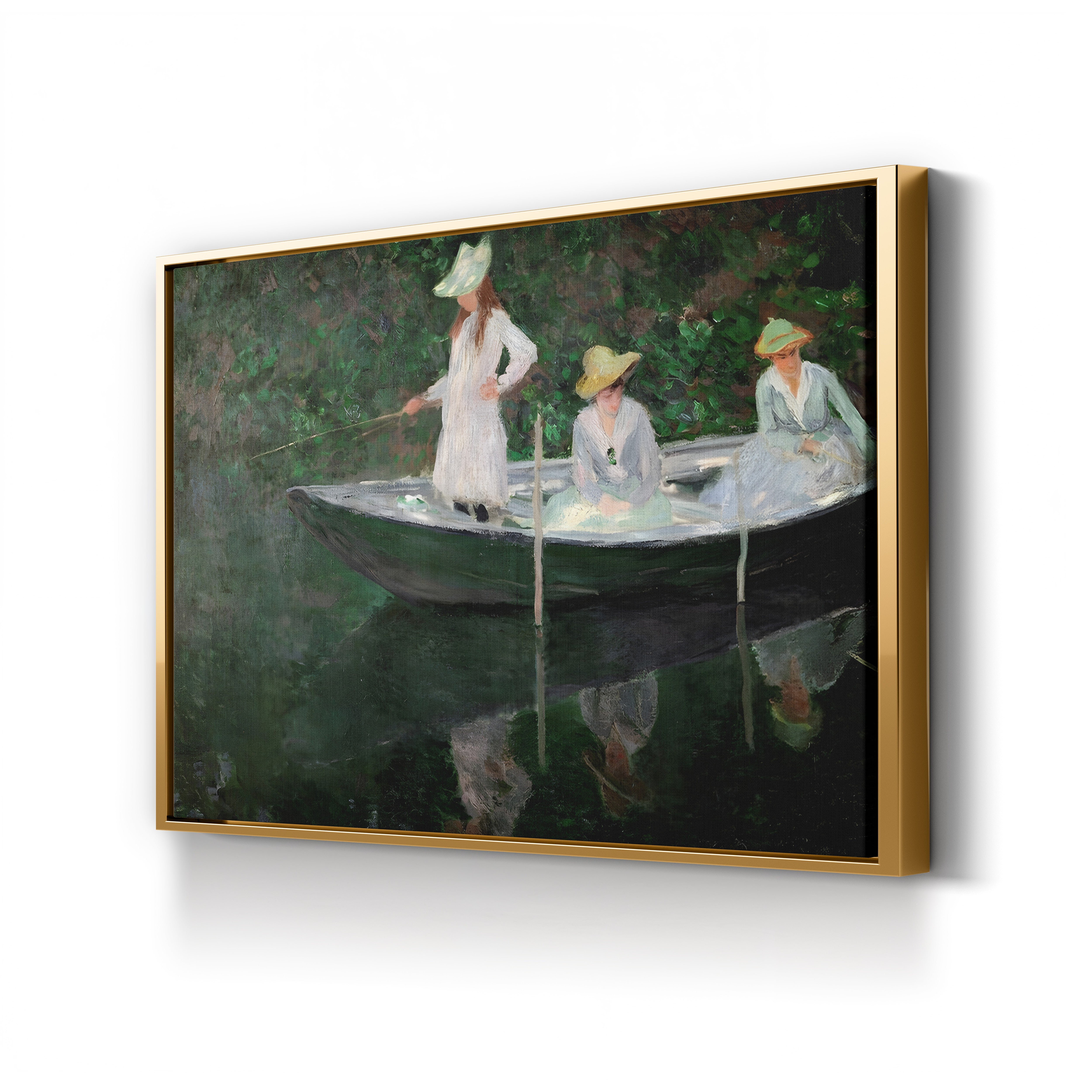 The Boat at Giverny (En norvégienne), c. 1887 by Claude Monet