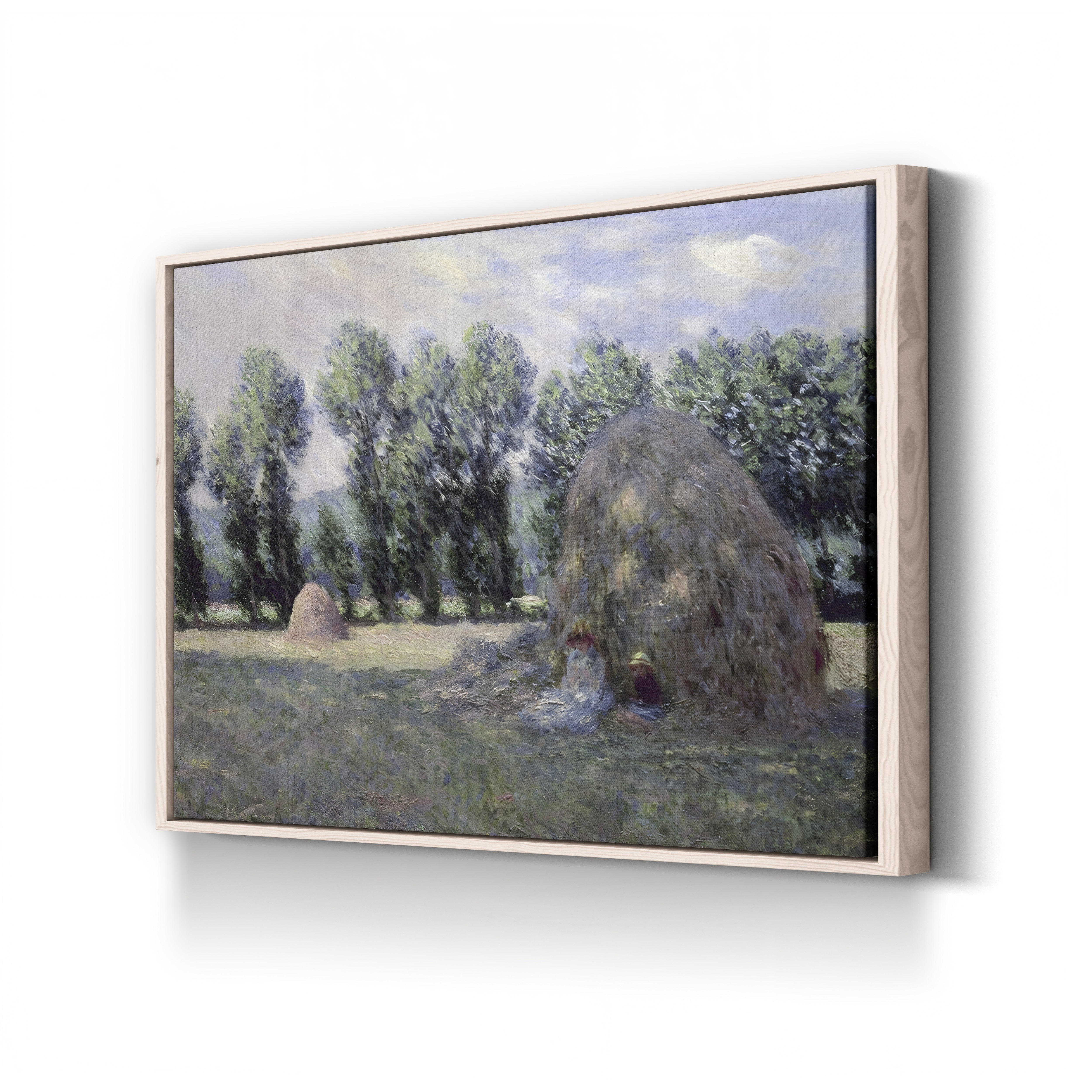 Haystacks, 1885 – Claude Monet Wall Art | Impressionist Rural Landscape Canvas Print