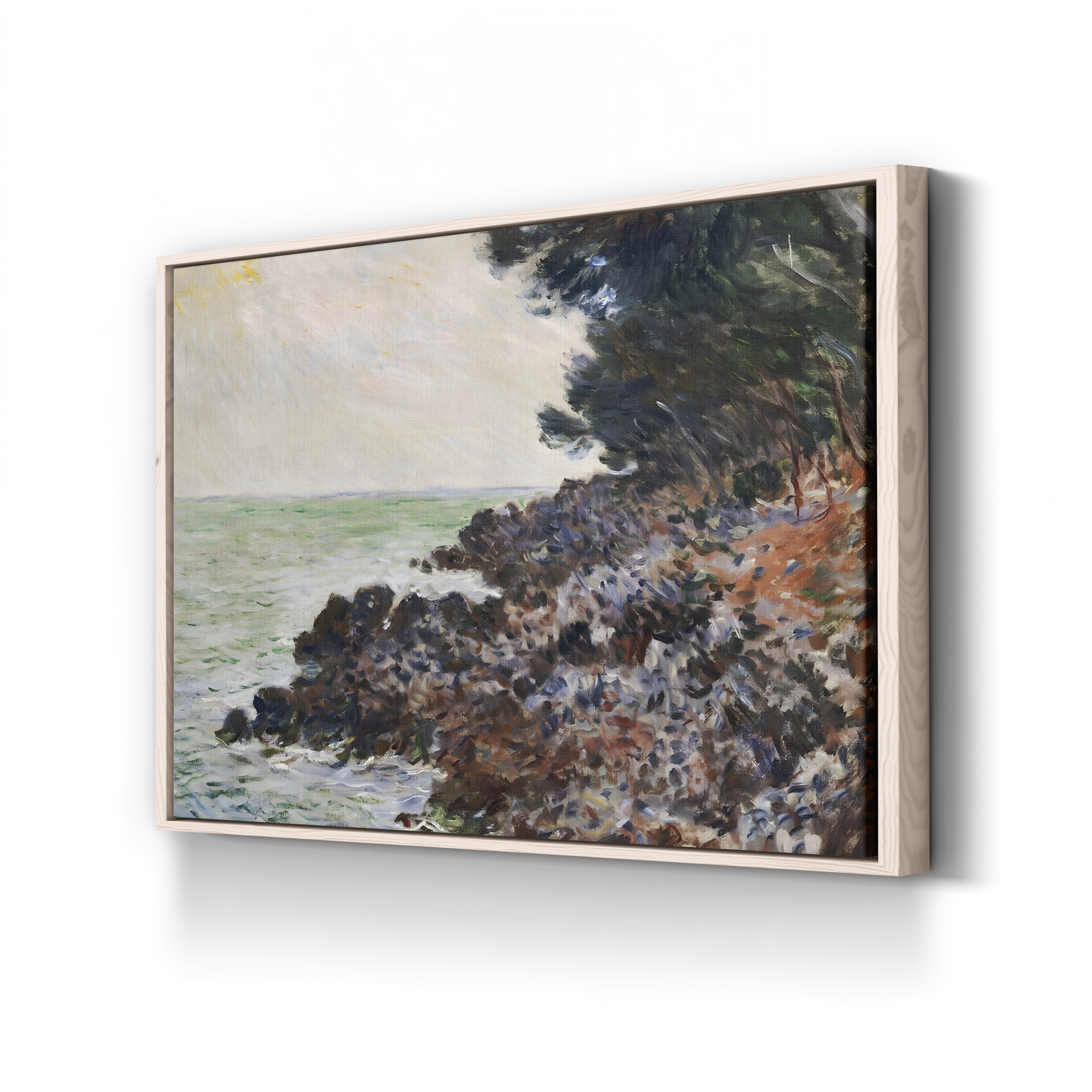 Cap Martin – Claude Monet Wall Art | Impressionist Mediterranean Coast Canvas Print