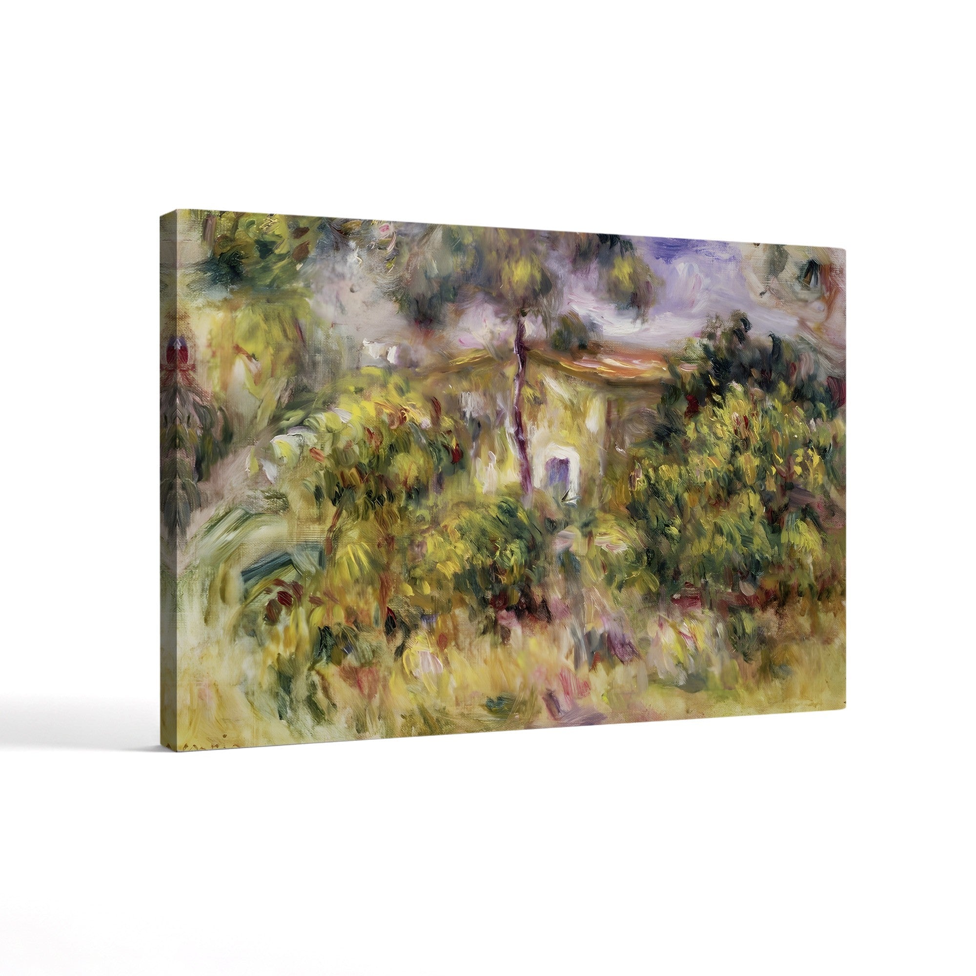Farmhouse, 1917 – Pierre-Auguste Renoir Wall Art | Late Impressionist Landscape Canvas Print