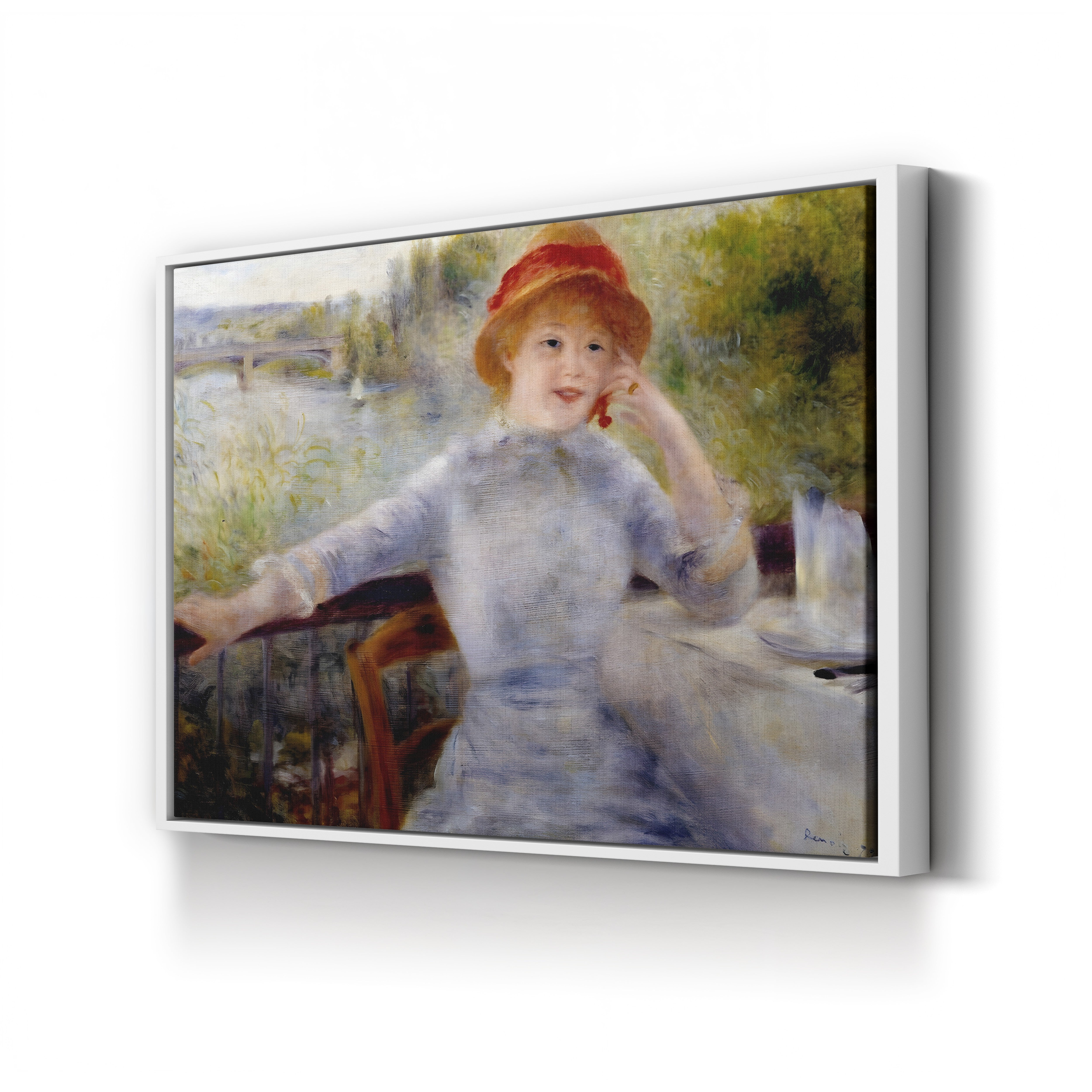 Portrait of Alphonsine Fournaise – Renoir Wall Art | Impressionist Canvas