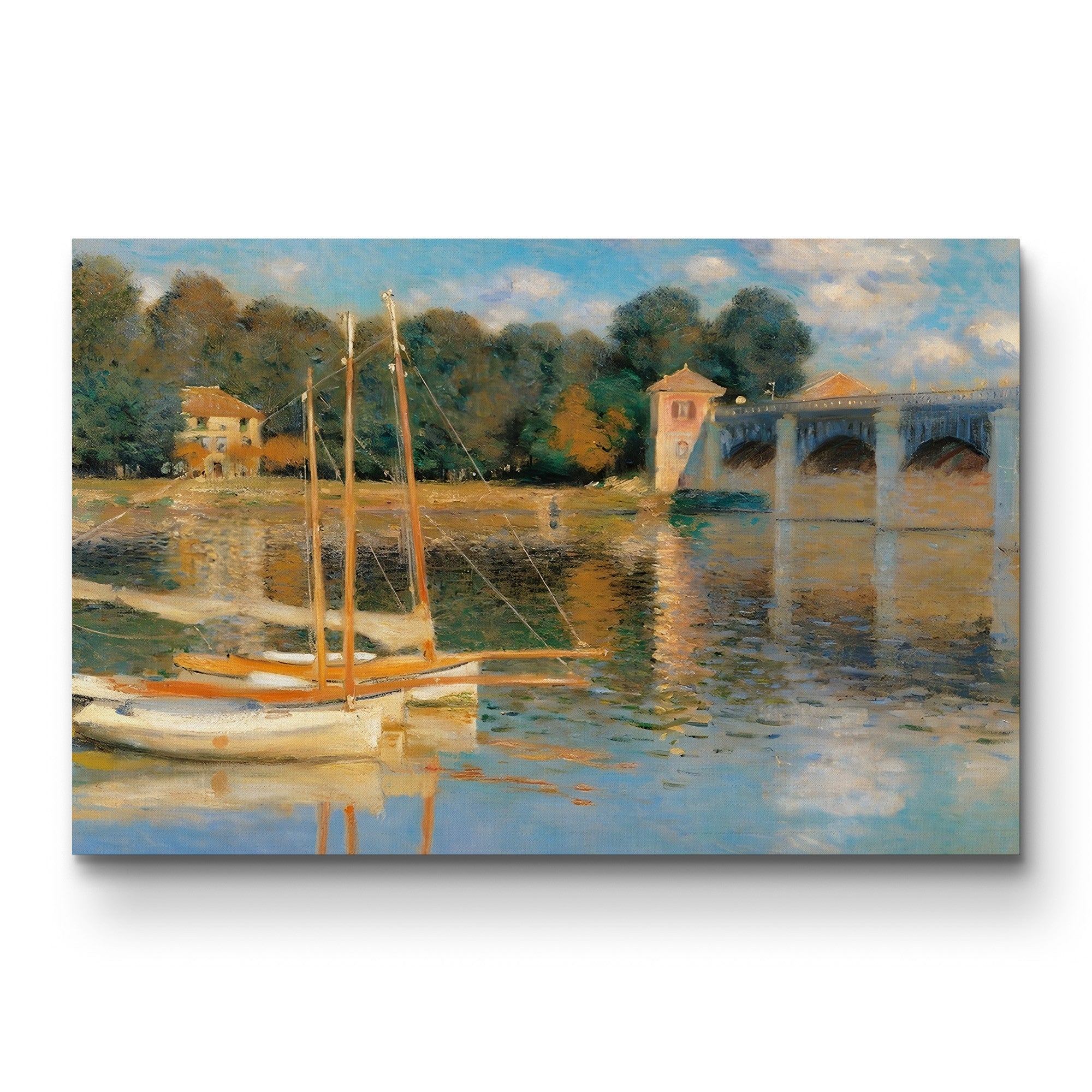 The Bridge at Argenteuil, 1874 – Claude Monet Wall Art | Musée d'Orsay Impressionist Canvas Print