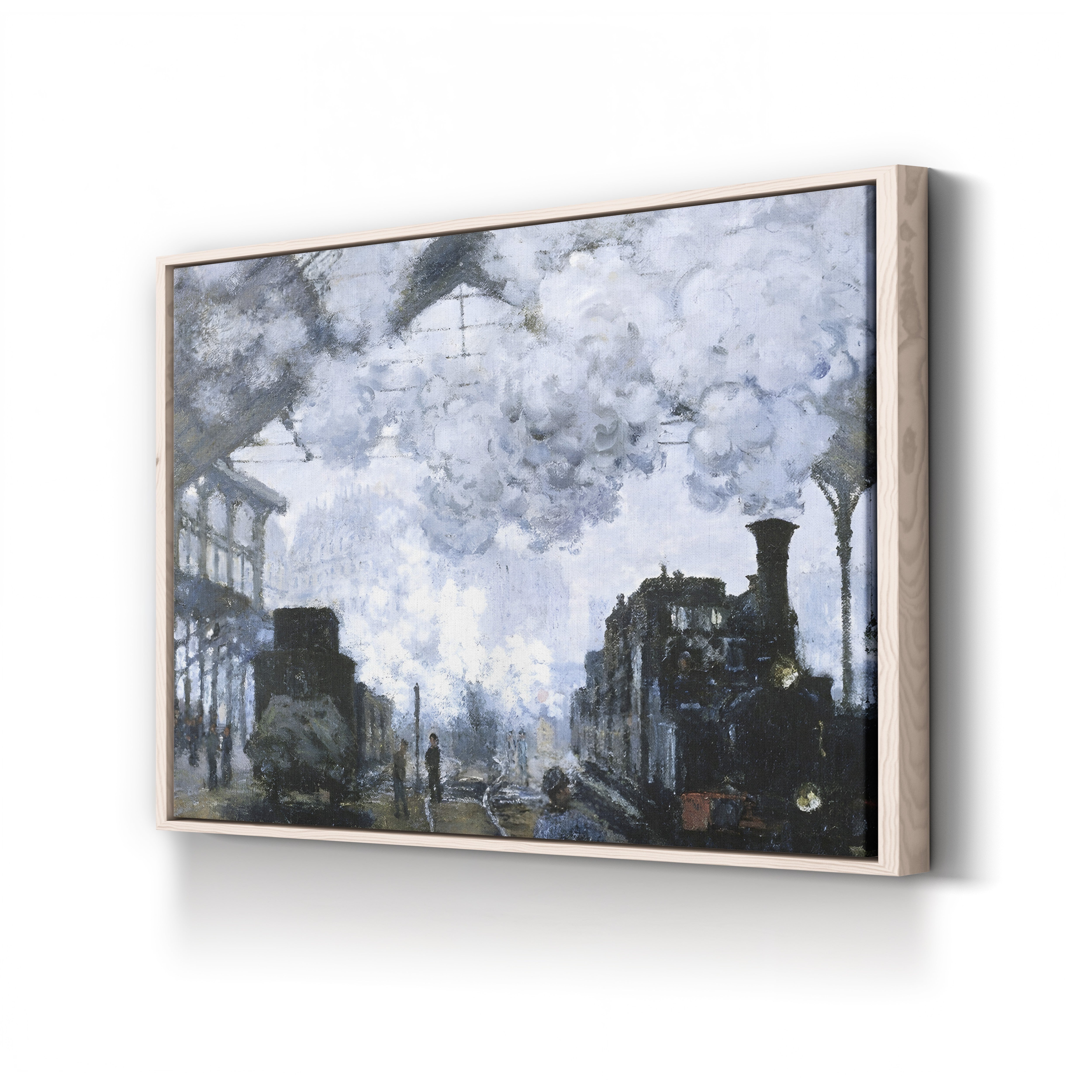 Gare Saint-Lazare – Claude Monet Wall Art | Iconic 1877 Impressionist Railway Canvas Print