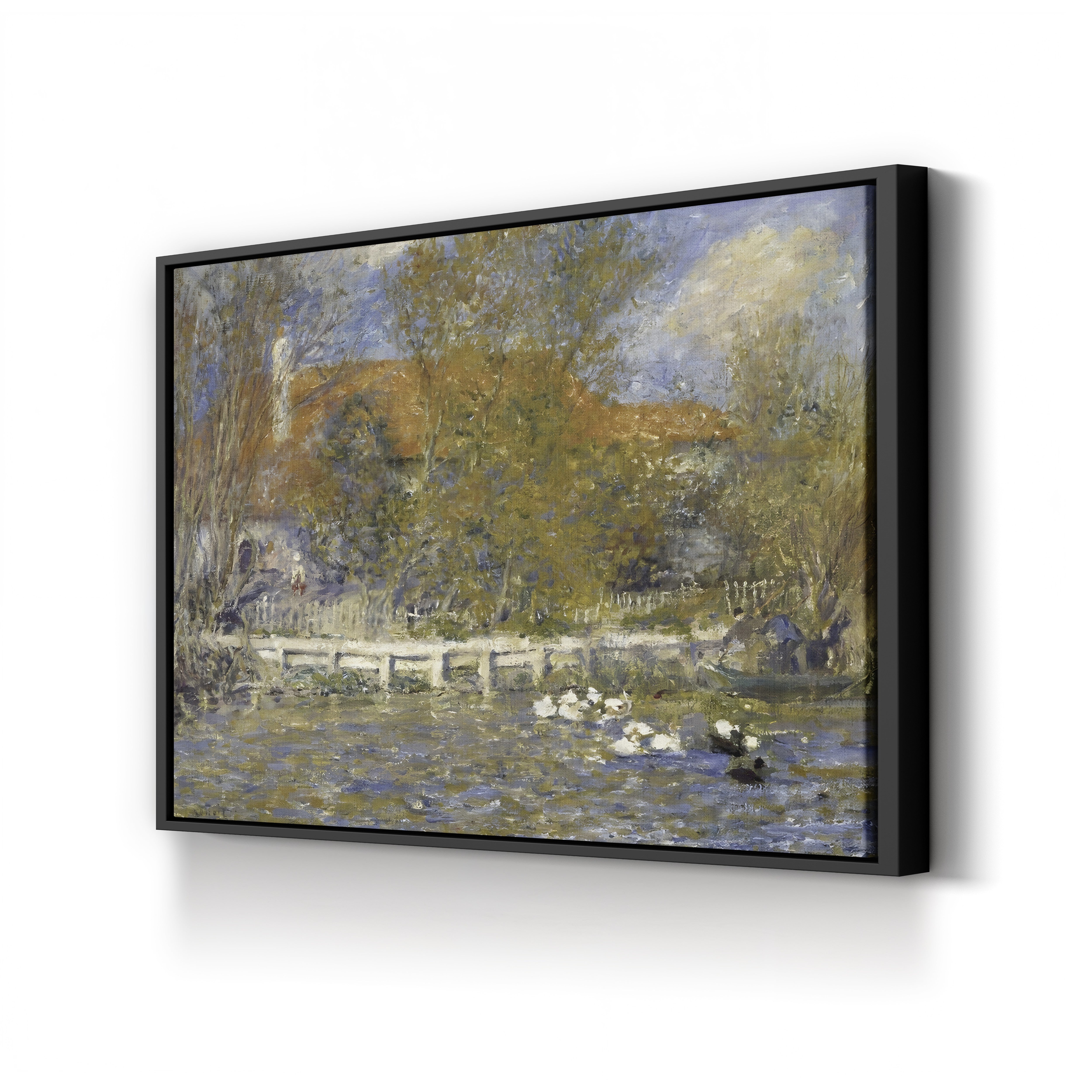 The Duck Pond, 1873 – Pierre-Auguste Renoir Wall Art | Impressionist Landscape Canvas Print