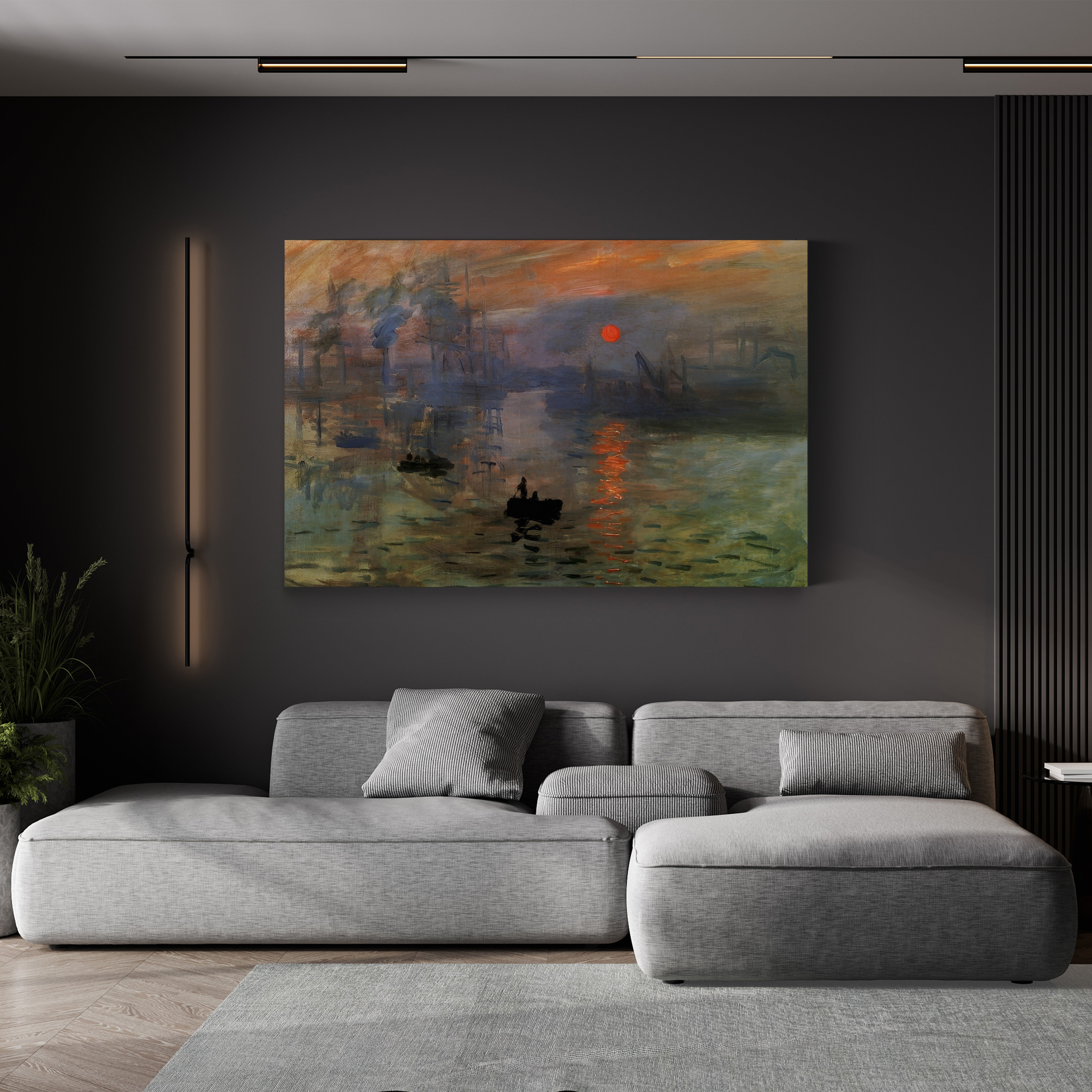 Impression, Sunrise – Claude Monet Wall Art | Foundational Impressionist Harbour Canvas Print
