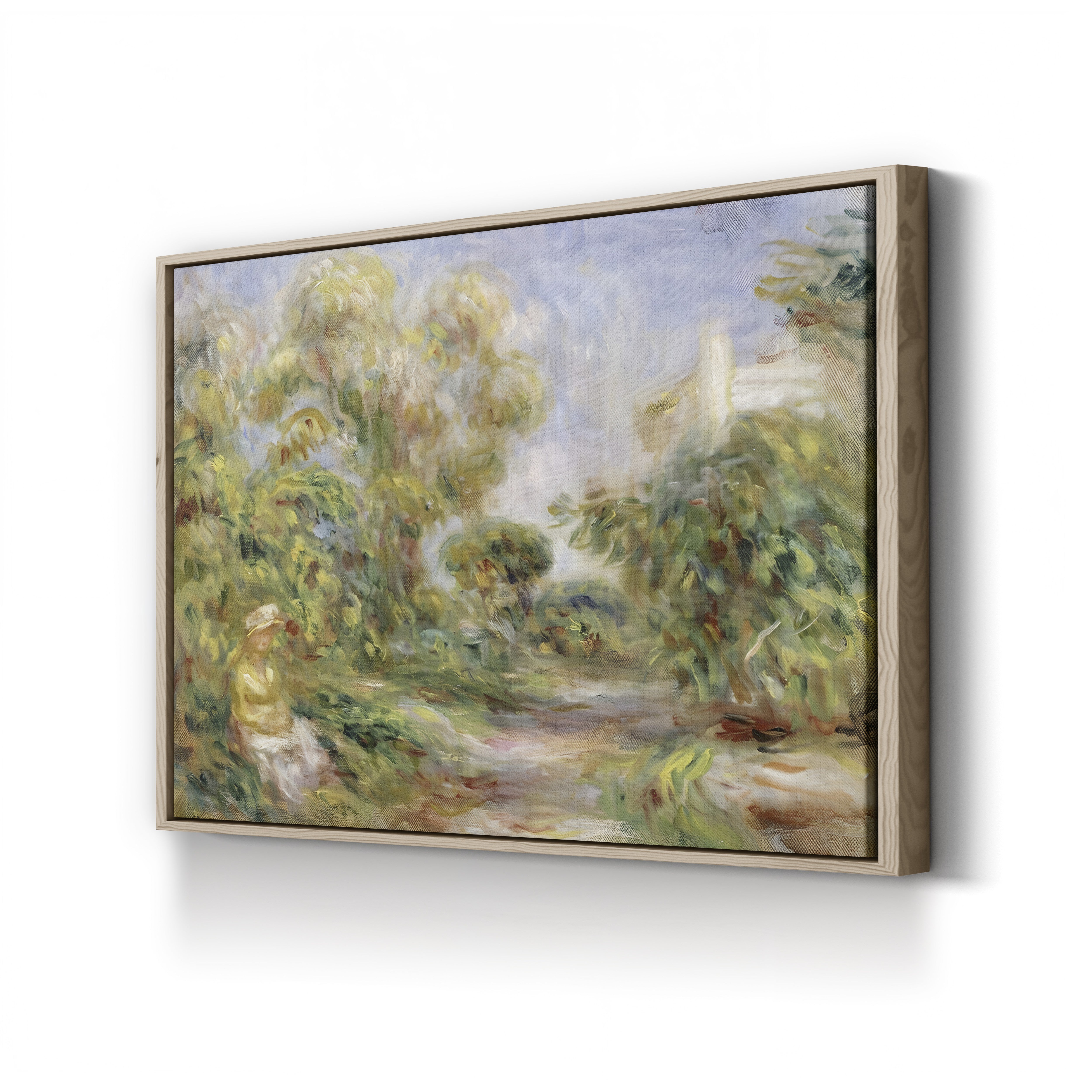 Woman in a Landscape, 1918 – Pierre-Auguste Renoir Wall Art | Late Impressionist Canvas Print