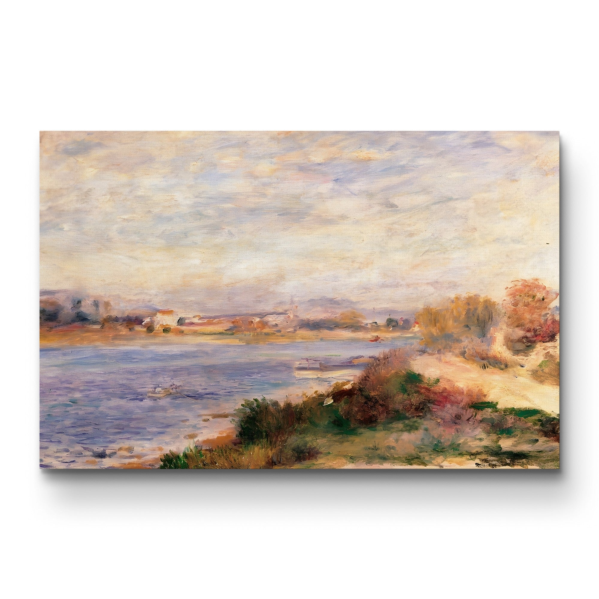 The Seine at Argenteuil, 1873 – Pierre-Auguste Renoir Wall Art | Impressionist River Canvas Print