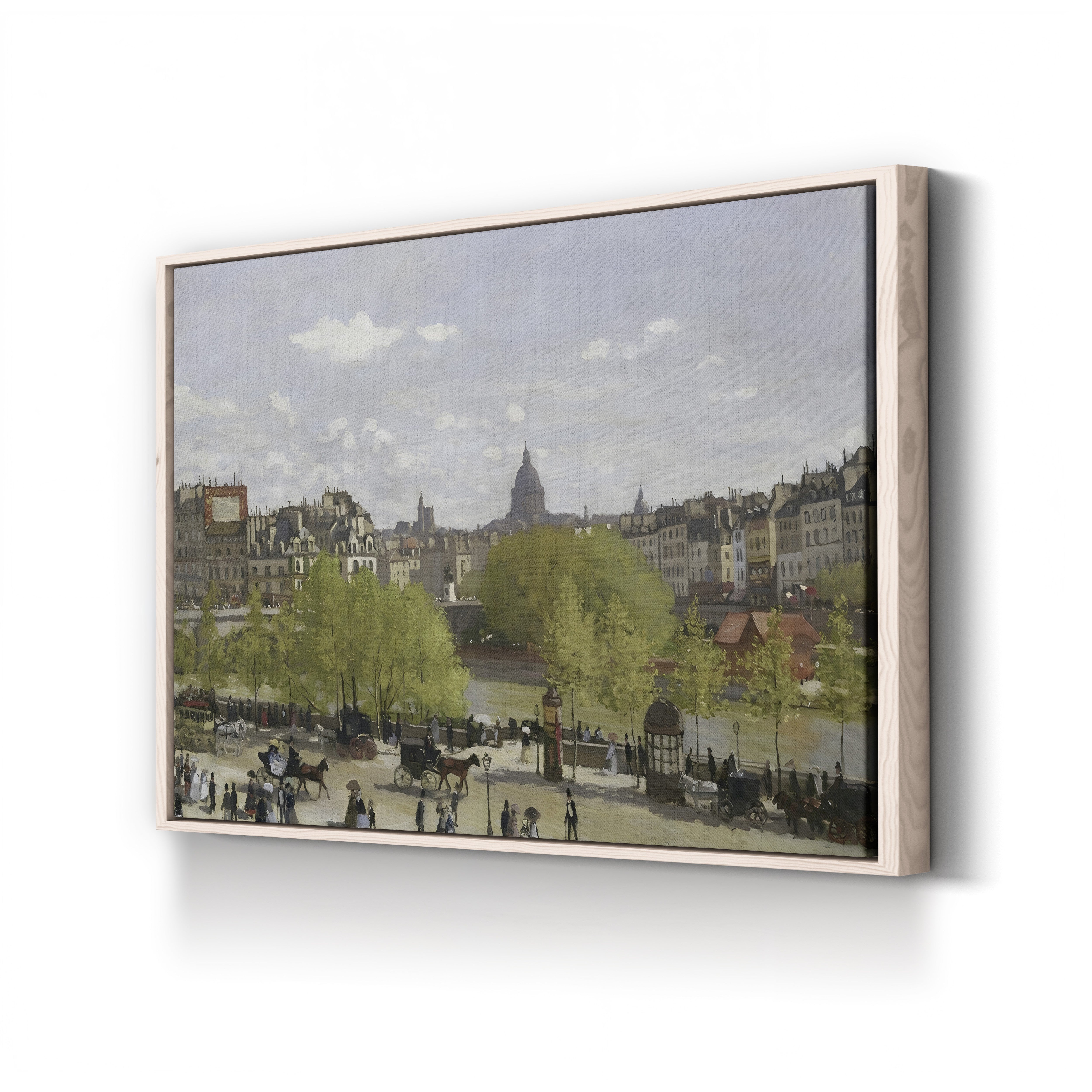 Quai du Louvre, Paris (Le Quai du Louvre), 1866-67 by Claude Monet