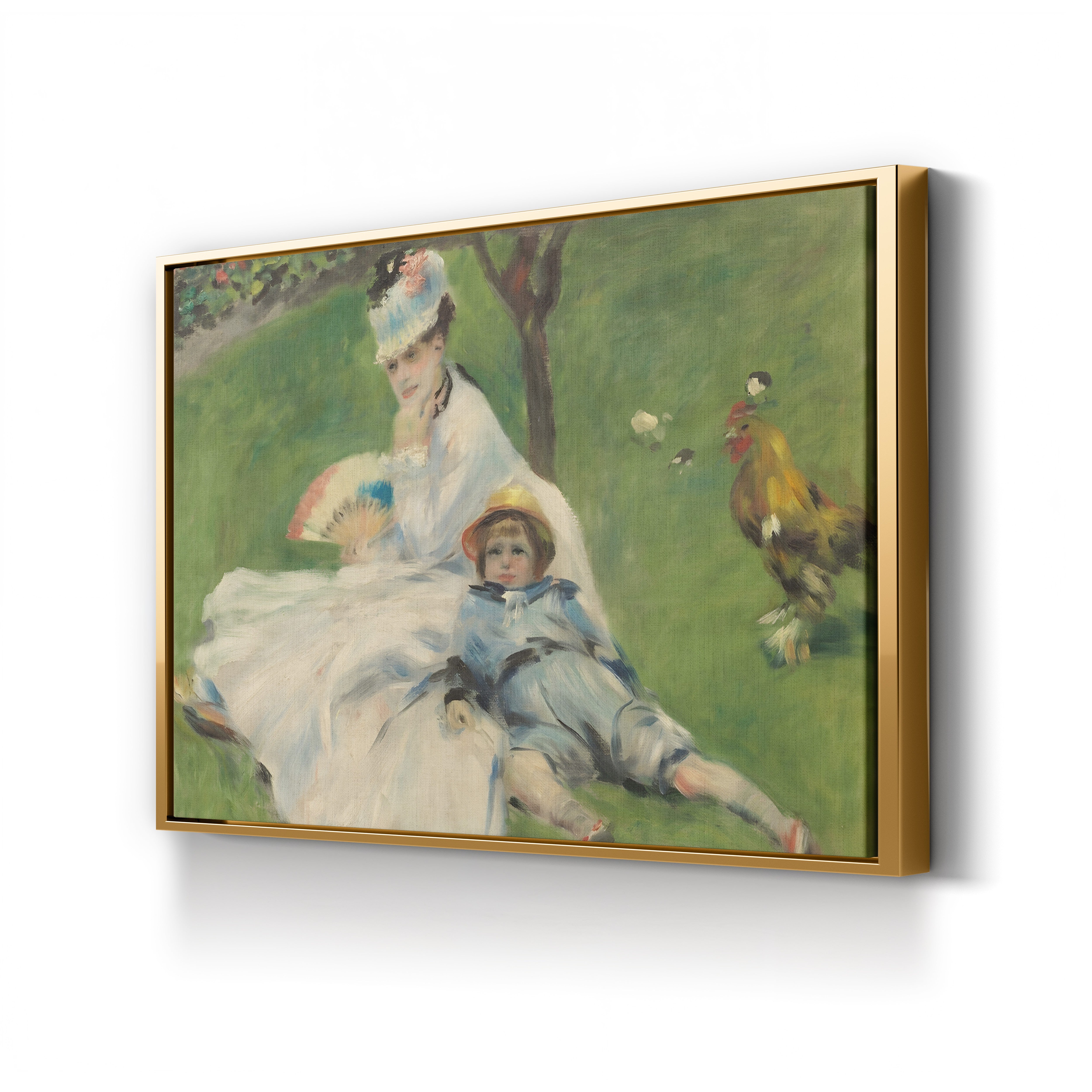 Madame Monet and Her Son, 1874 – Renoir Wall Art | Impressionist