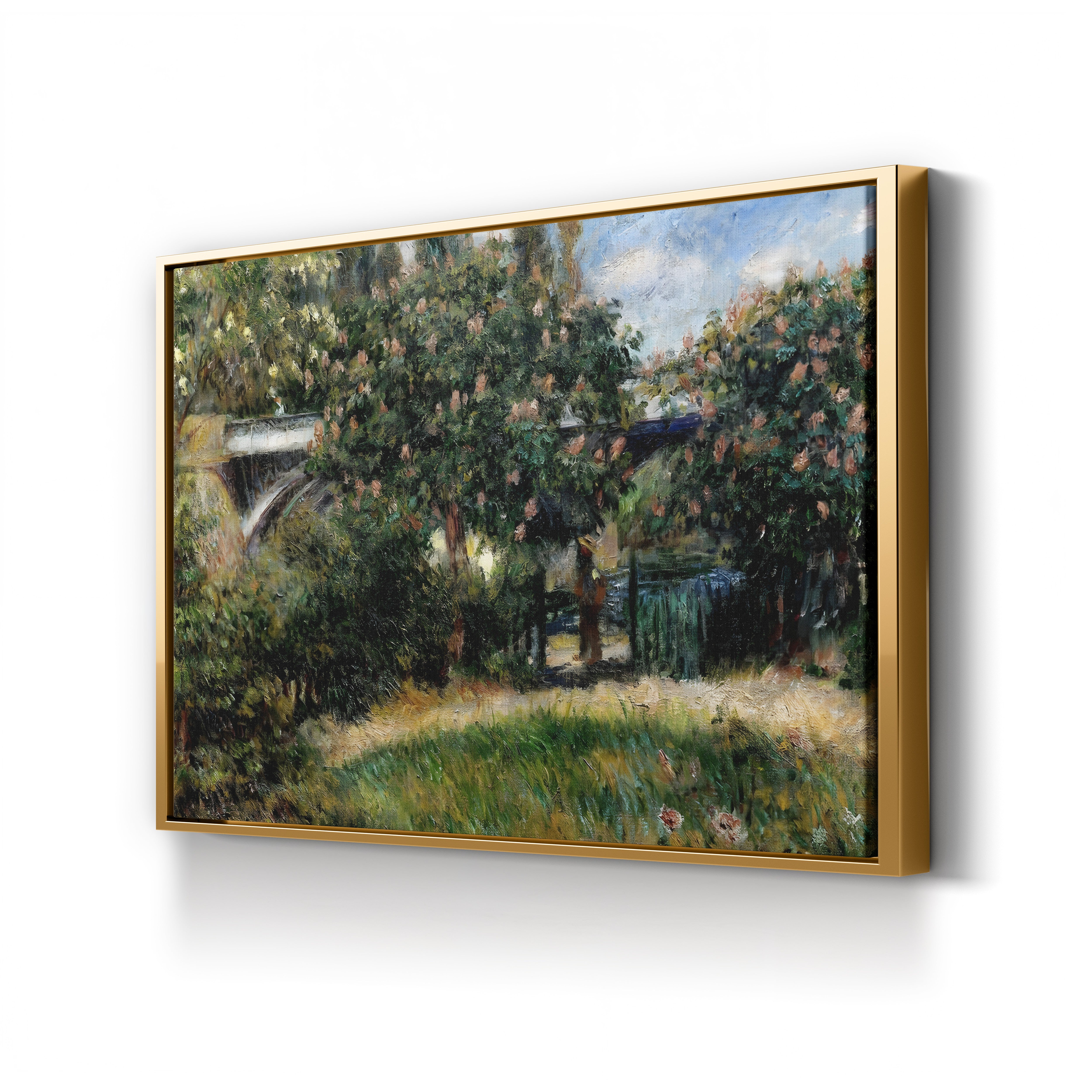 Railway Bridge at Chatou, 1881 – Renoir Wall Art | Impressionist Canvas