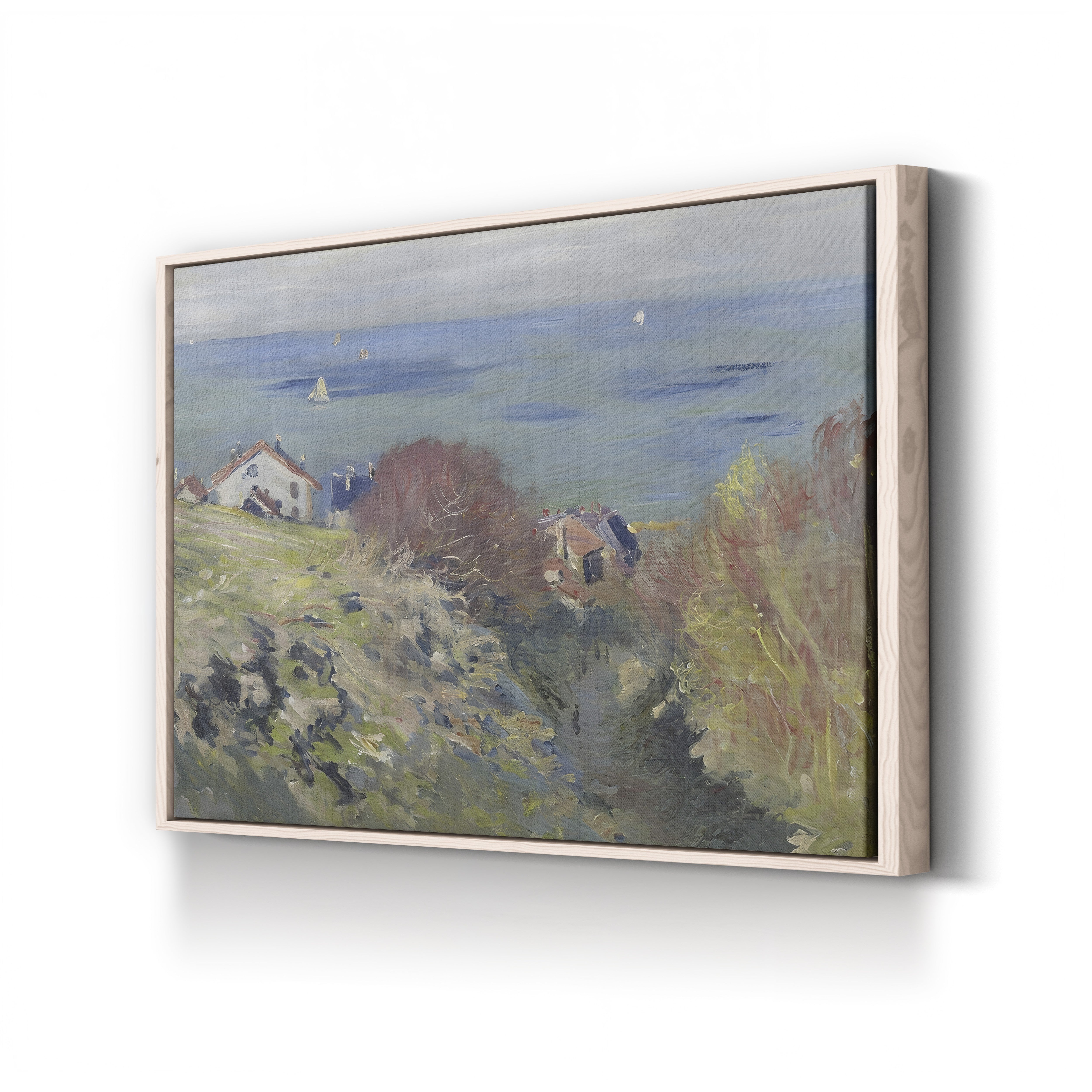 Houses on the Cliff at Pourville by Claude Monet