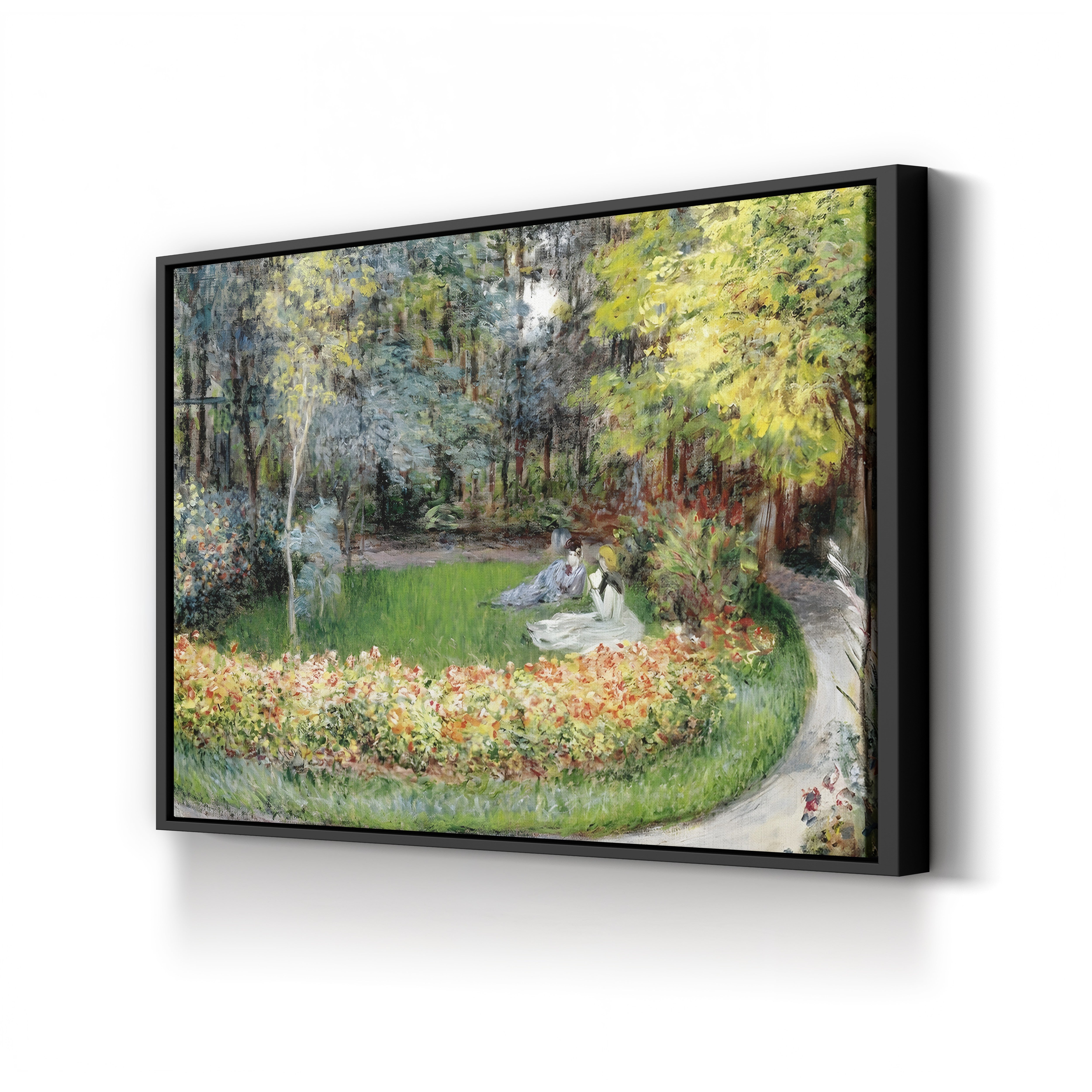 In the Garden, 1875 – Claude Monet Wall Art | Impressionist Garden Canvas Print