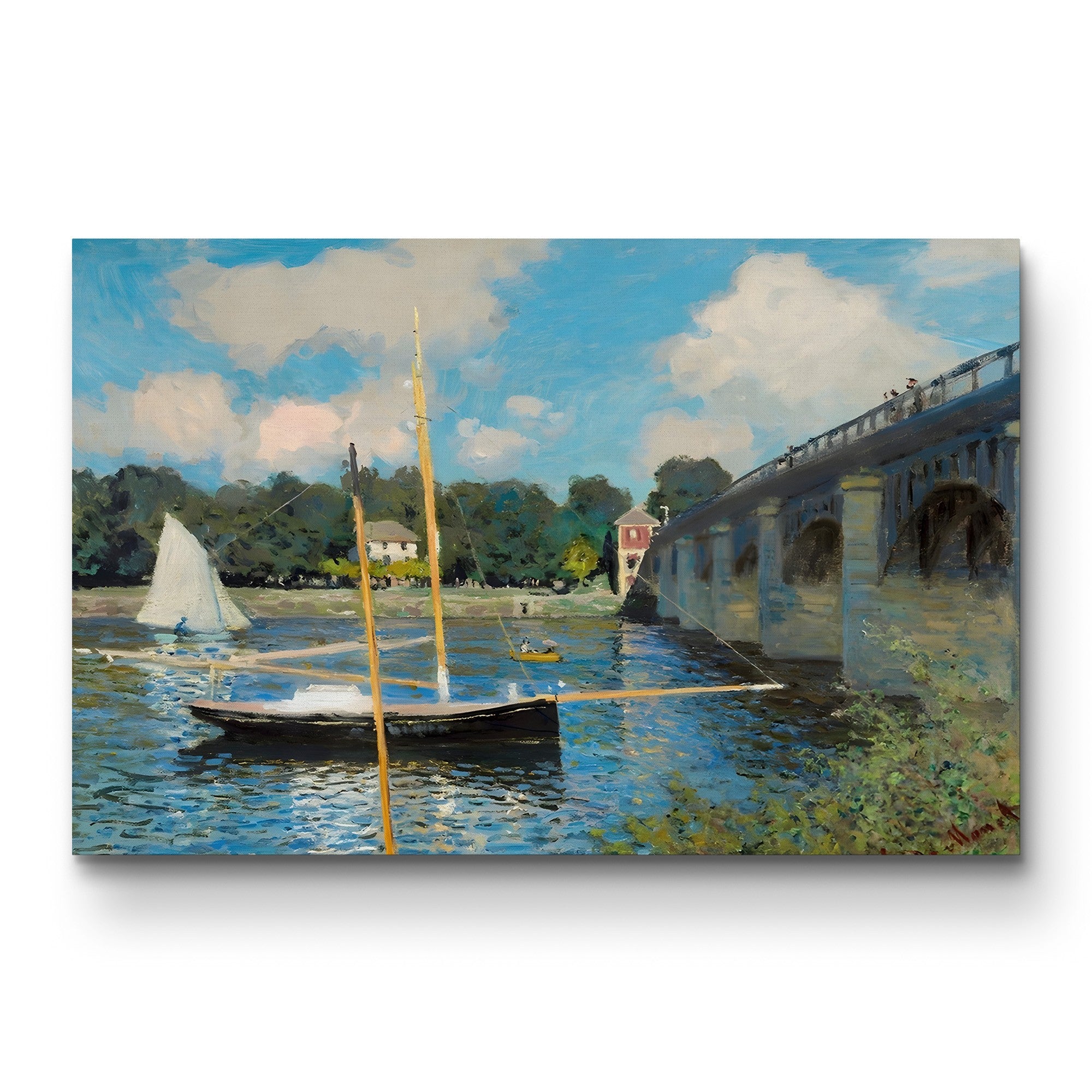 The Bridge at Argenteuil (Le Pont d’Argenteuil), 1874 by Claude Monet