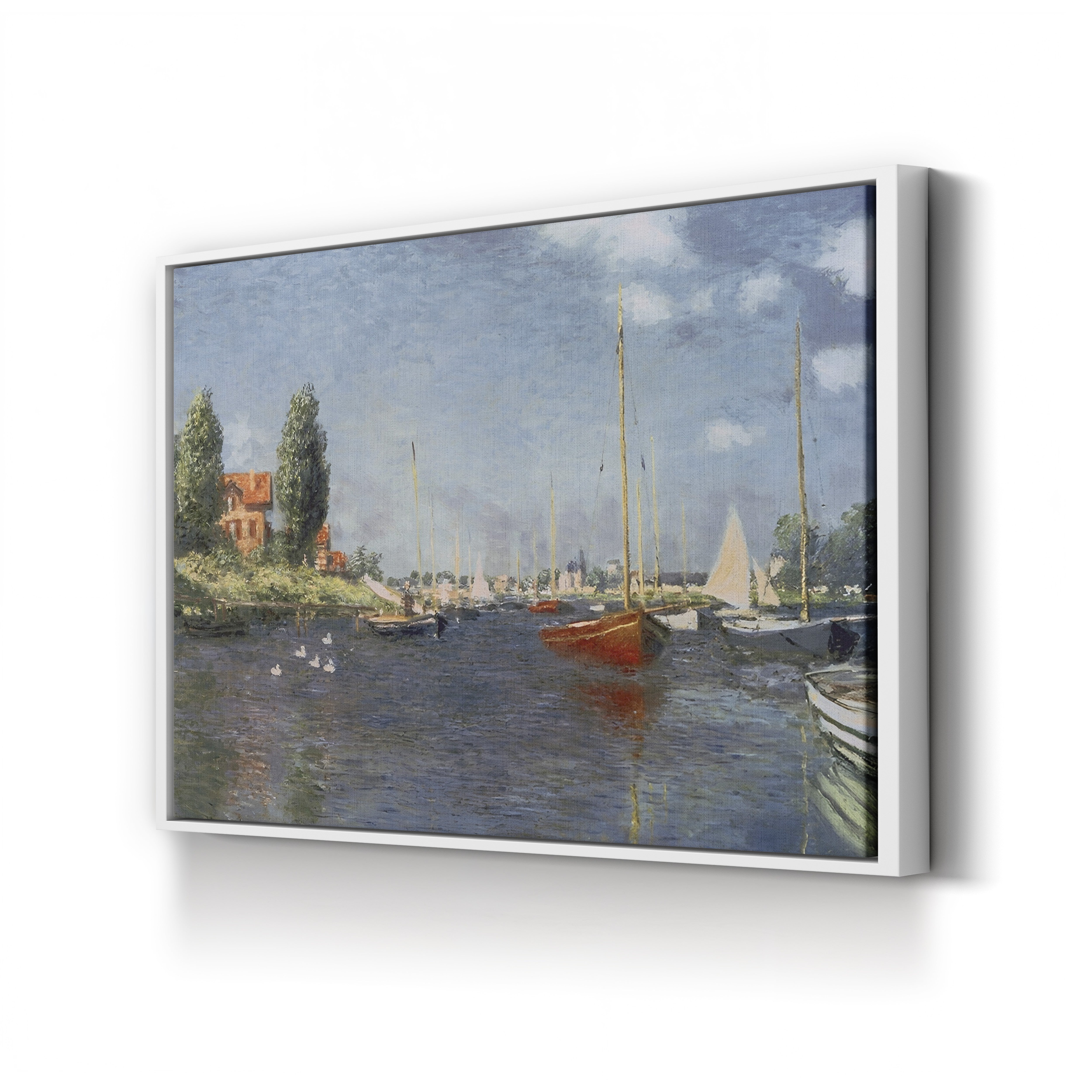 Red Boats, Argenteuil (Les Bateaux rouges, Argenteuil), 1875 by Claude Monet